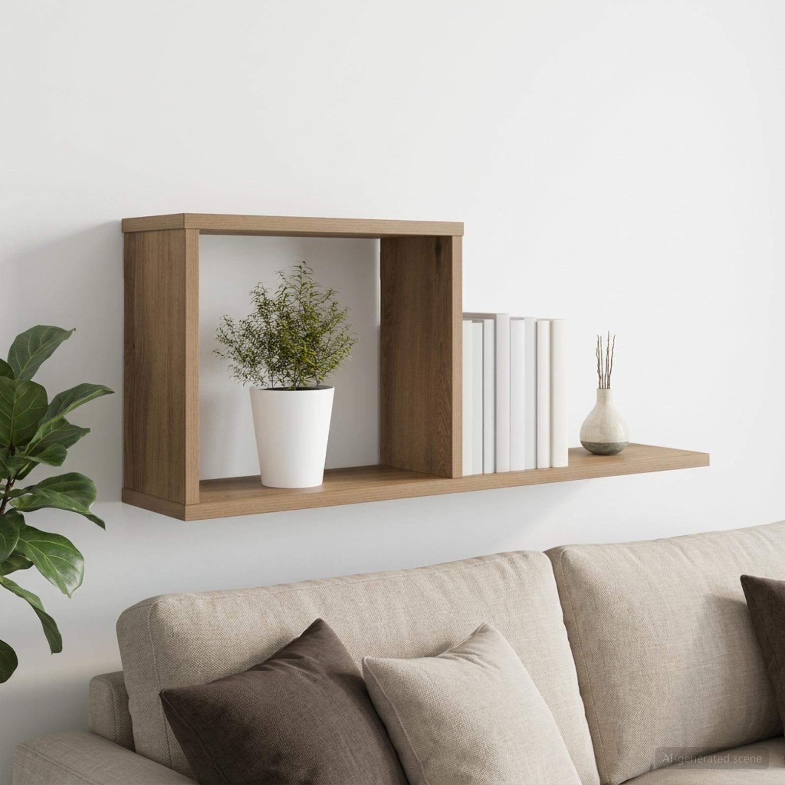 vidaXL Półki wiszące Dąb artisan 80 x 15 x 30 cm Drewno inżynieryjne