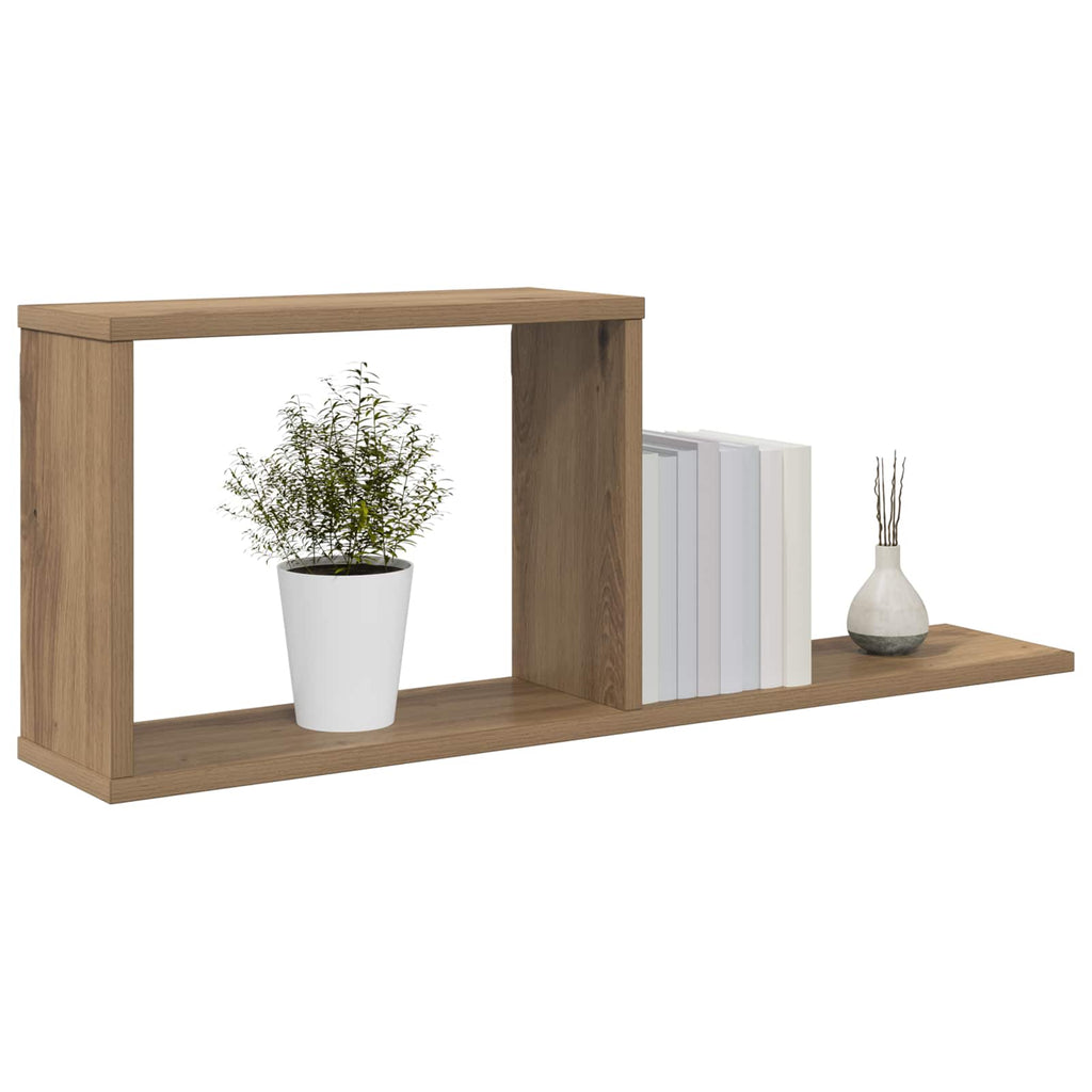 vidaXL Półki wiszące Dąb artisan 80 x 15 x 30 cm Drewno inżynieryjne