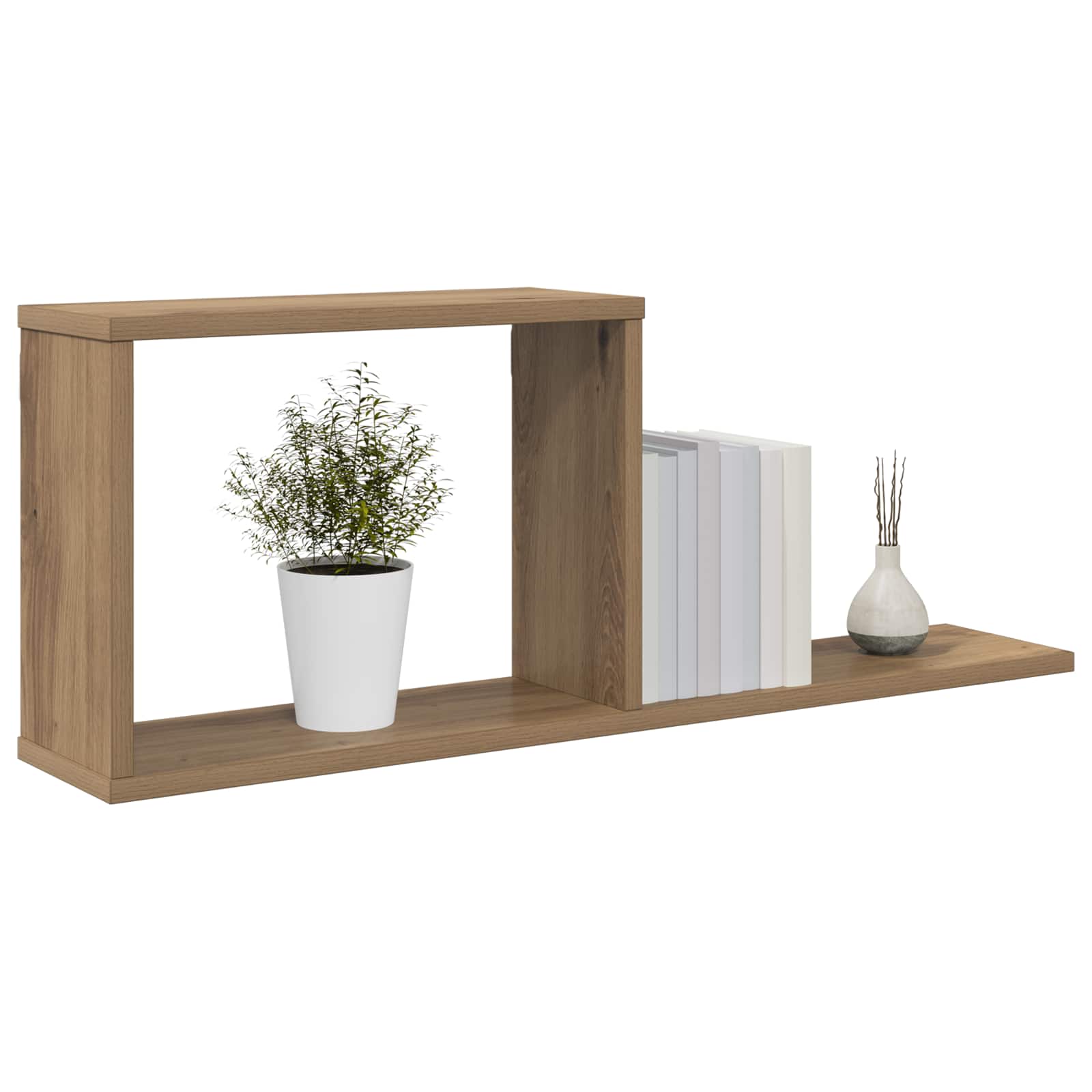 vidaXL Półki wiszące Dąb artisan 80 x 15 x 30 cm Drewno inżynieryjne