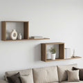 vidaXL Półki wiszące 2 pcs Dąb artisan 80 x 15 x 30 cm