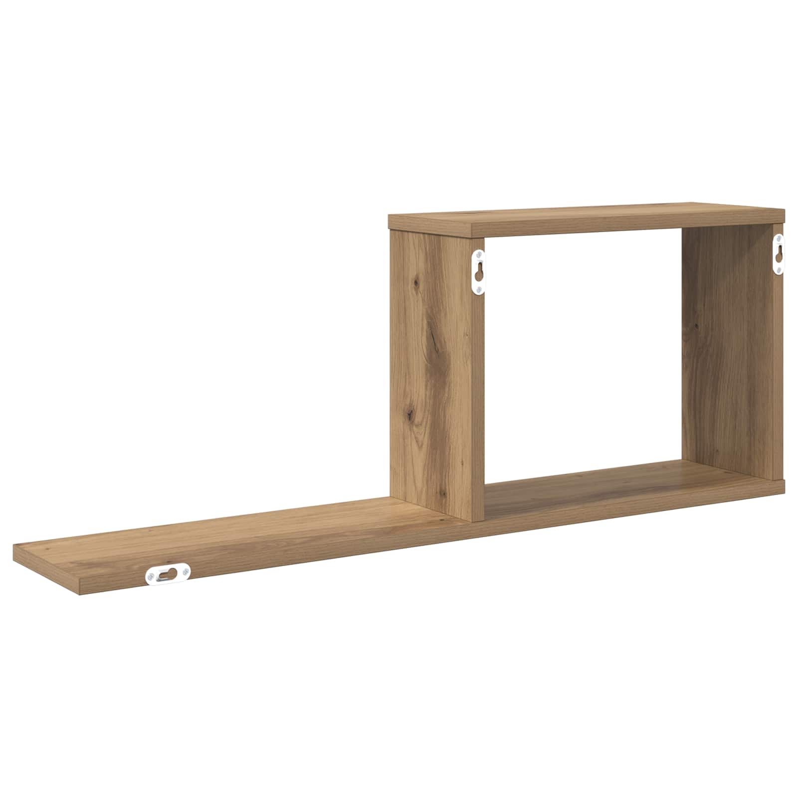vidaXL Półki wiszące 2 pcs Dąb artisan 80 x 15 x 30 cm