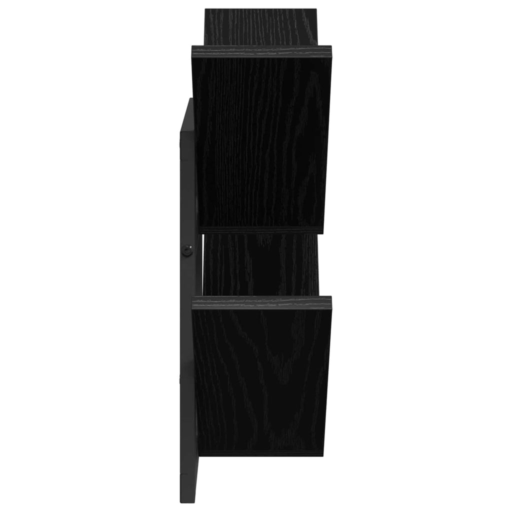 vidaXL Półka wisząca Czarny dąb 43 x 15 x 47 cm Drewno inżynieryjne