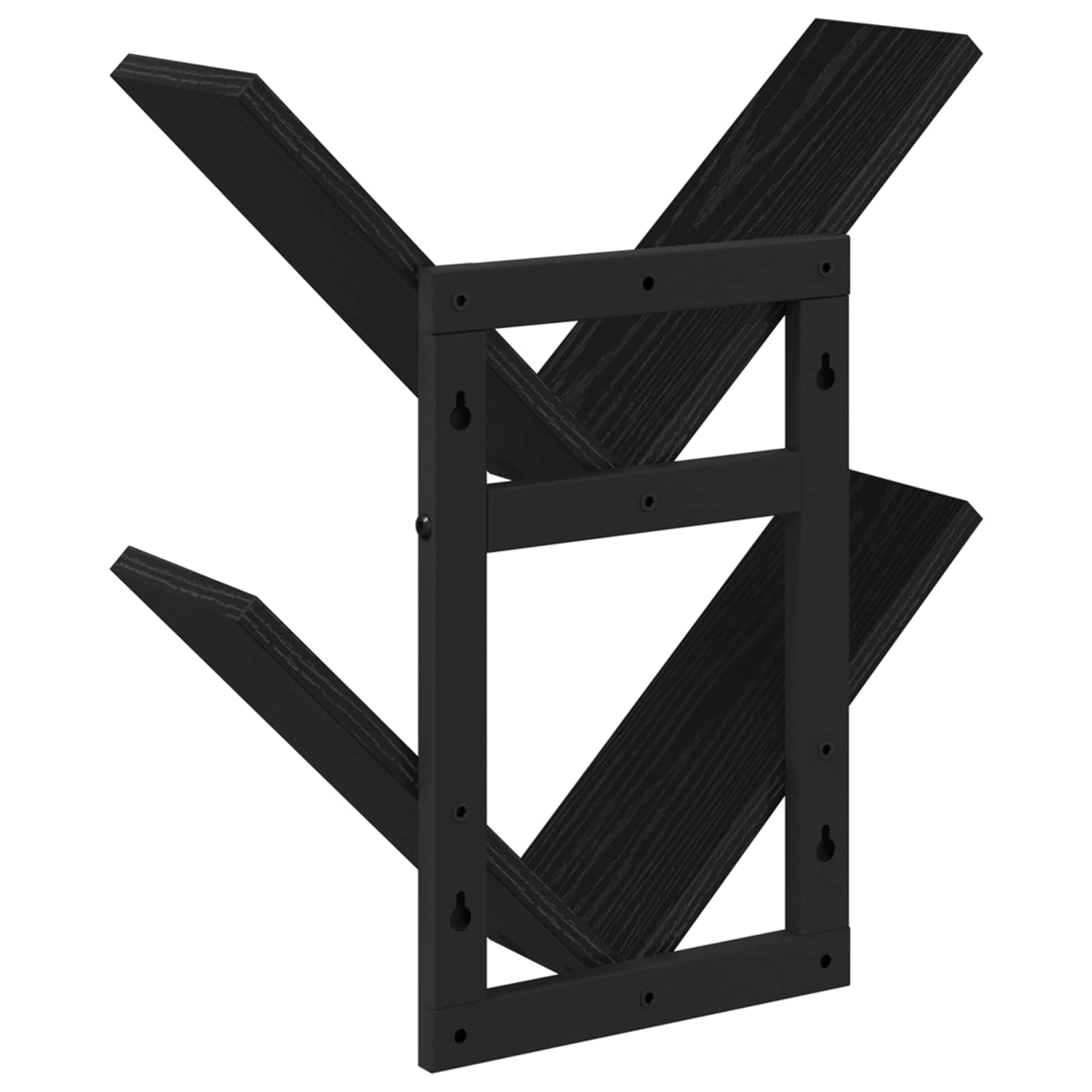 vidaXL Półka wisząca 2 pcs Czarny dąb 43 x 15 x 47 cm
