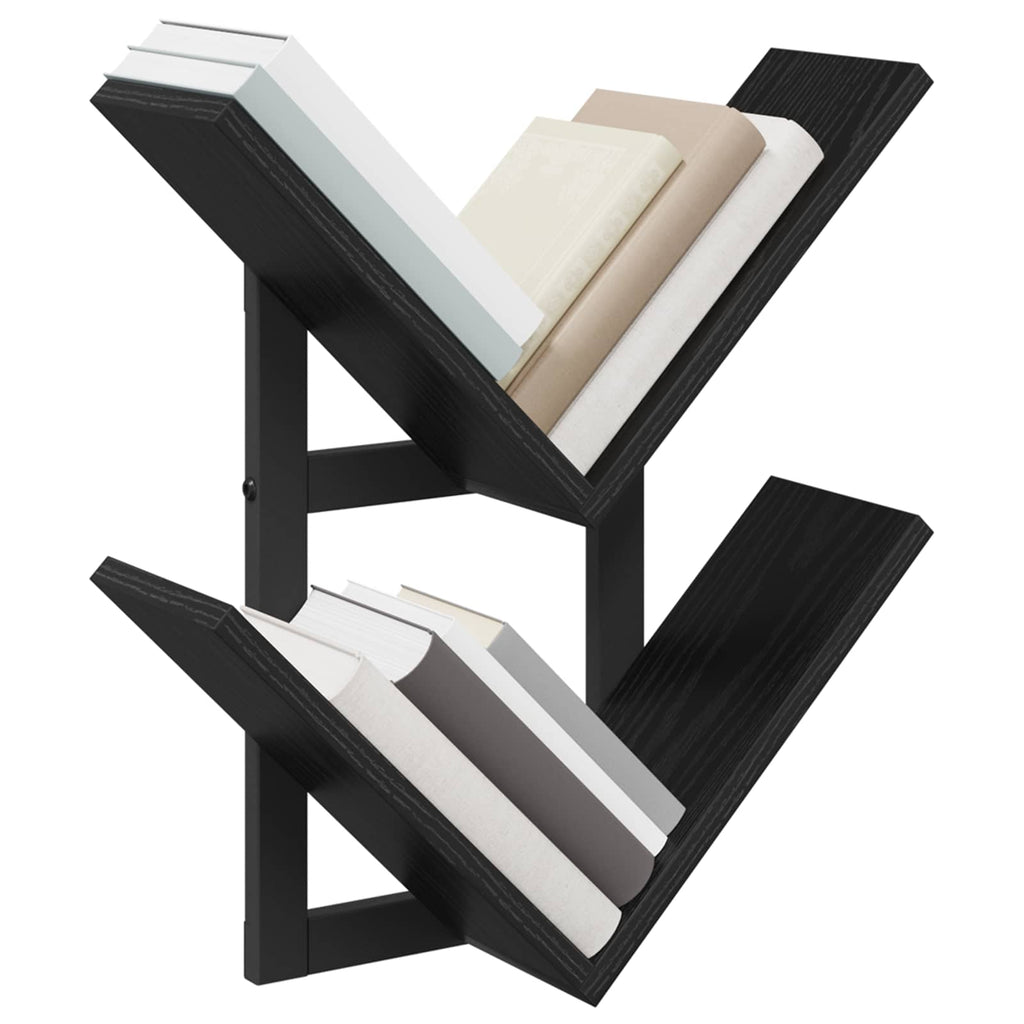 vidaXL Półka wisząca 2 pcs Czarny dąb 43 x 15 x 47 cm