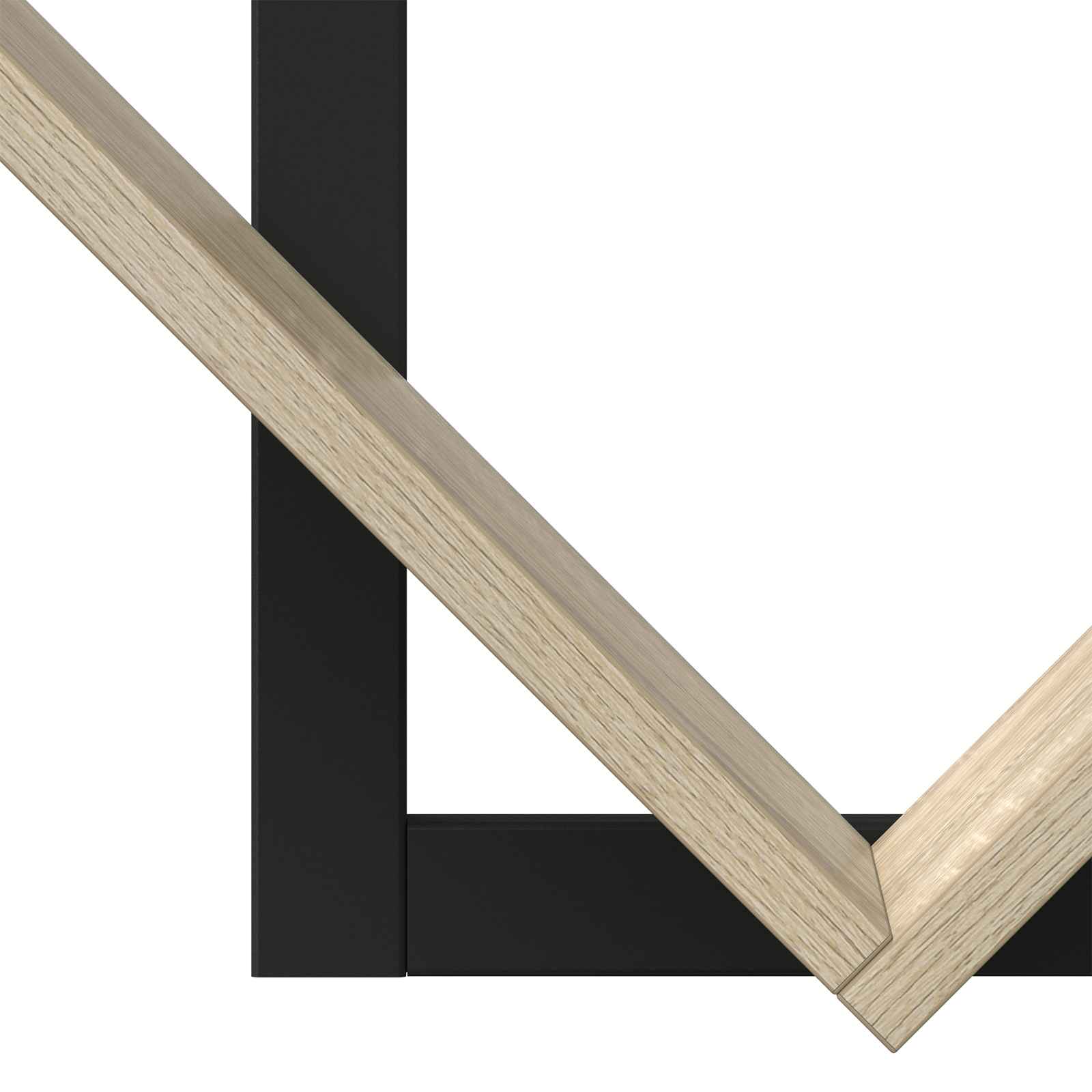 vidaXL Półka wisząca 2 pcs dąb Sonoma 43 x 15 x 47 cm