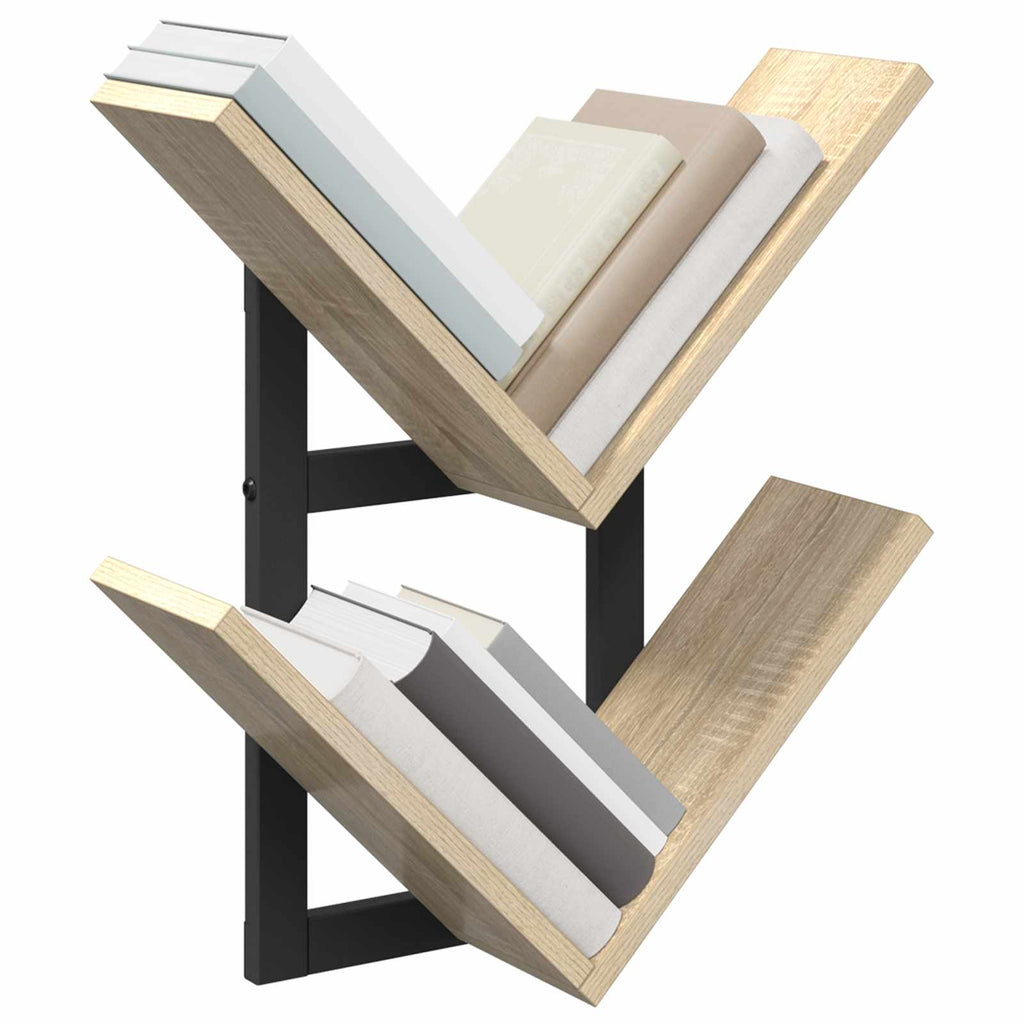 vidaXL Półka wisząca 2 pcs dąb Sonoma 43 x 15 x 47 cm