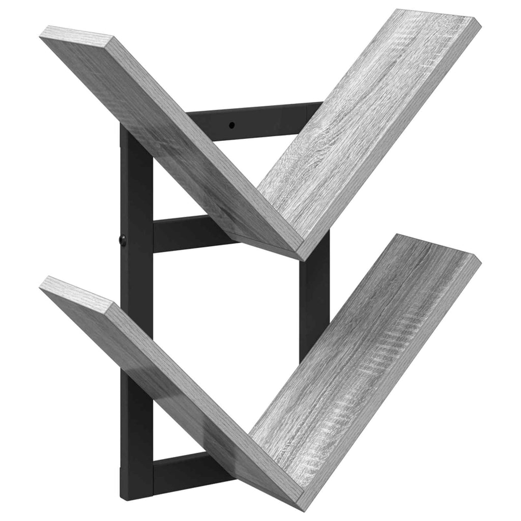 vidaXL Półka wisząca Szary Sonoma 43 x 15 x 47 cm Drewno inżynieryjne