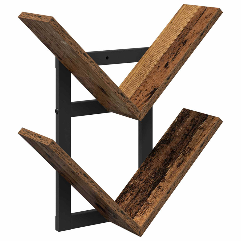 vidaXL Półka wisząca Stare drewno 43 x 15 x 47 cm Drewno inżynieryjne