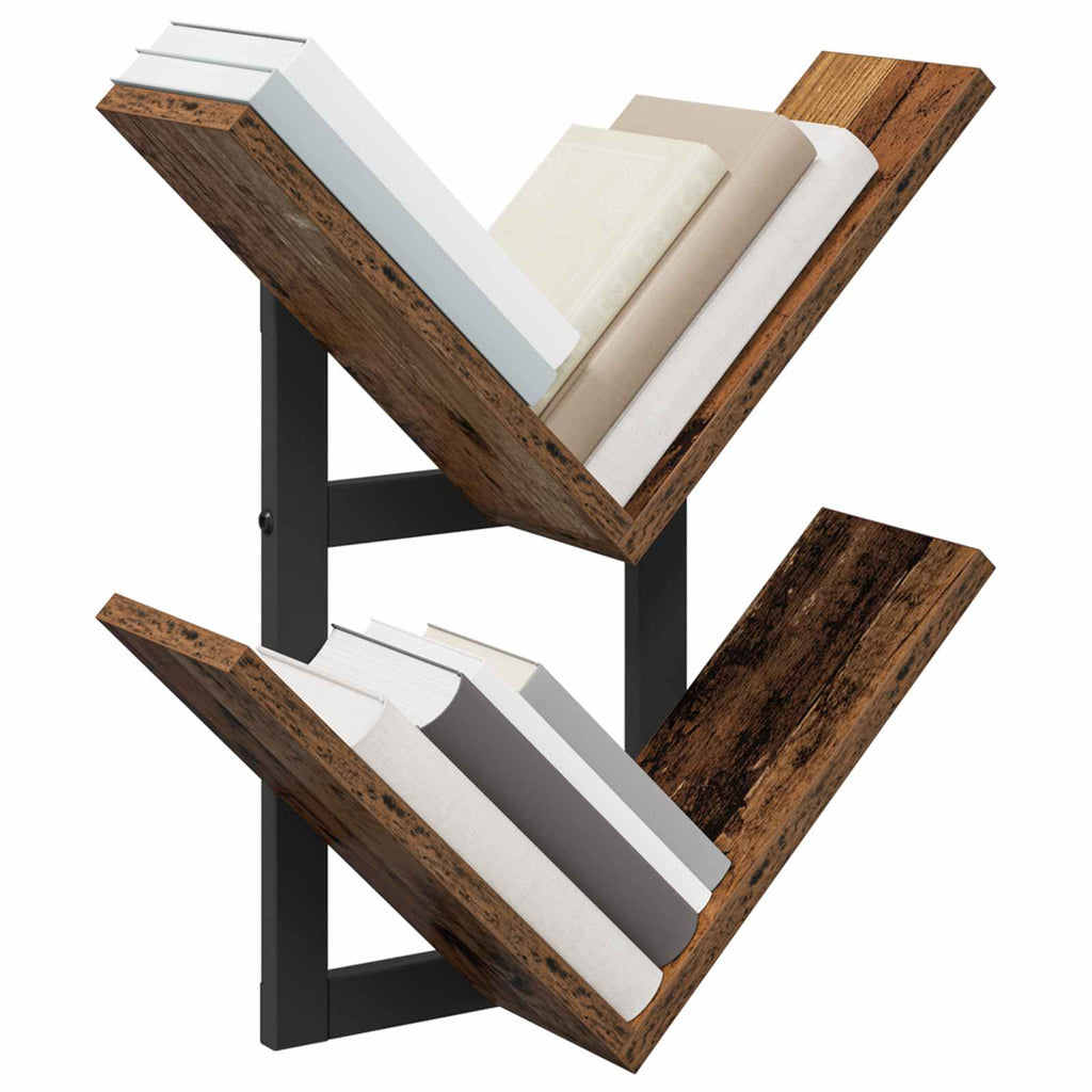 vidaXL Półka wisząca Stare drewno 43 x 15 x 47 cm Drewno inżynieryjne