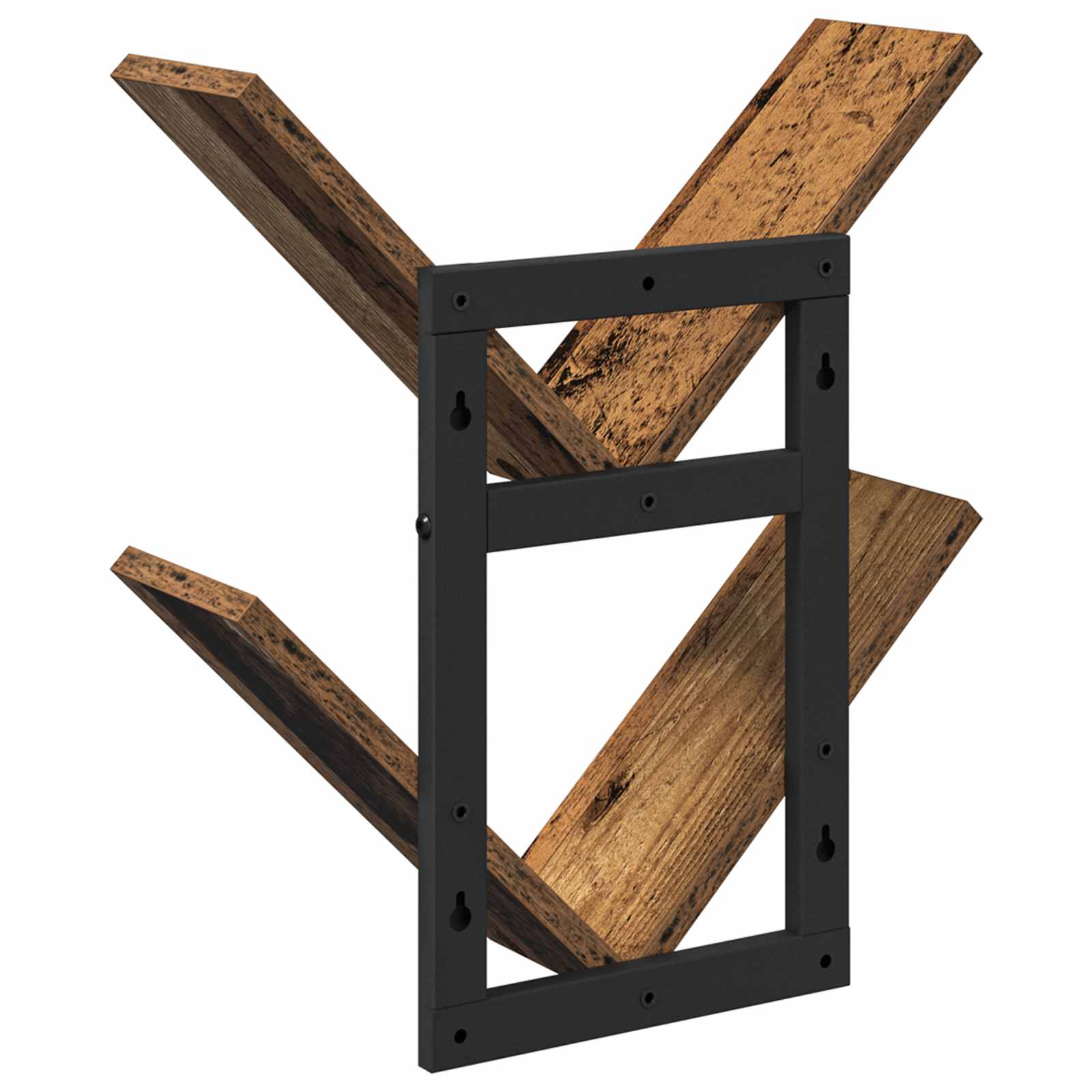 vidaXL Półka wisząca 2 pcs Stare drewno 43 x 15 x 47 cm