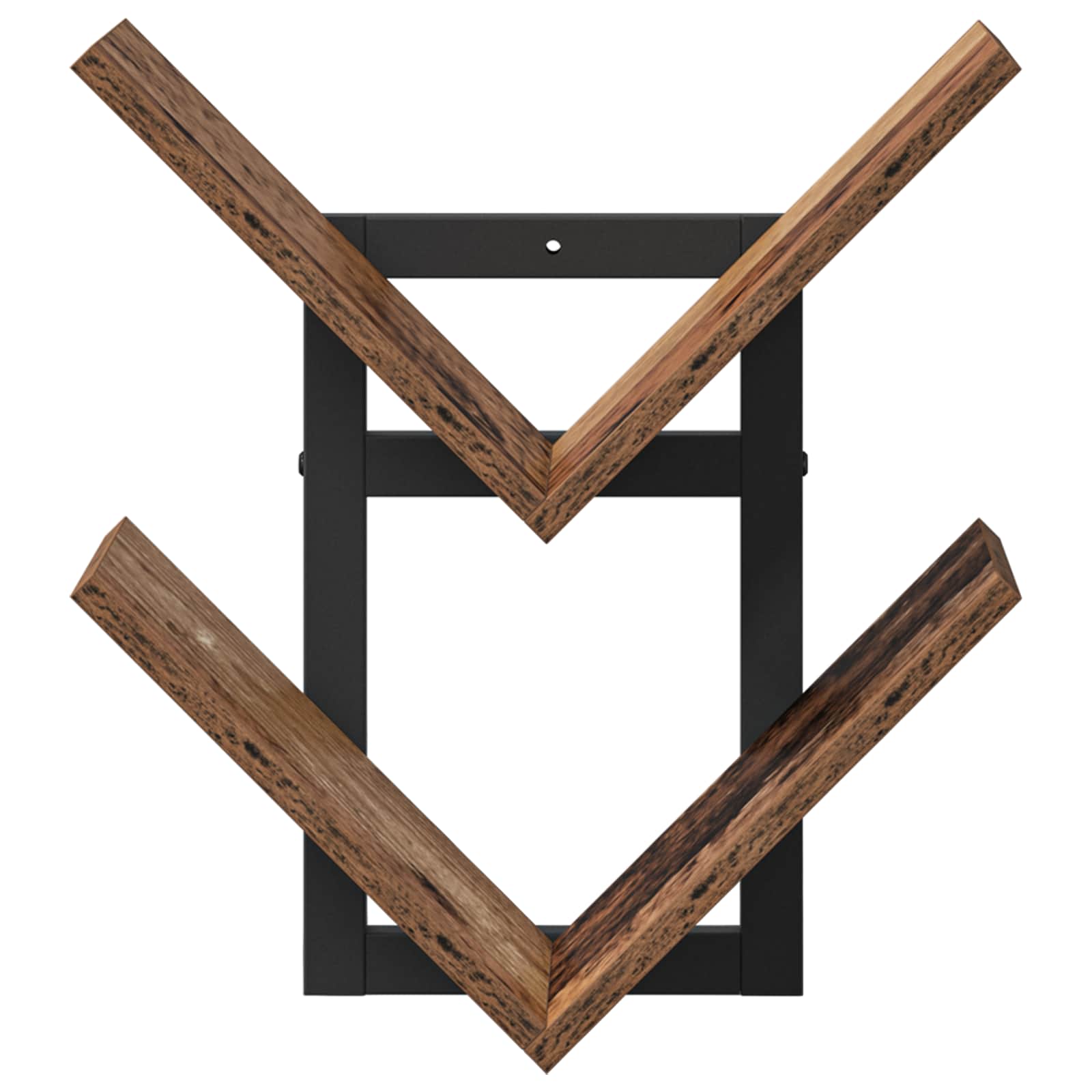 vidaXL Półka wisząca 2 pcs Stare drewno 43 x 15 x 47 cm