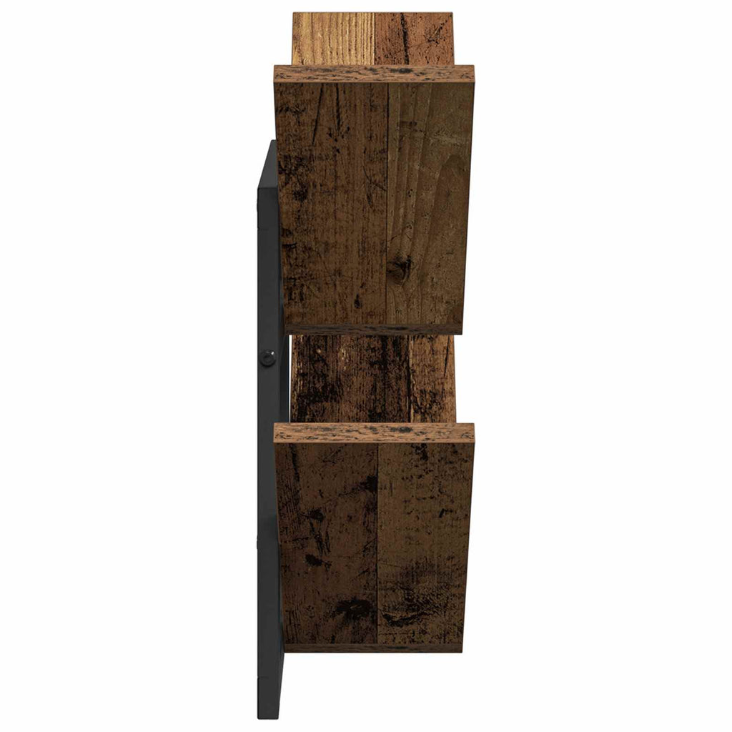 vidaXL Półka wisząca 2 pcs Stare drewno 43 x 15 x 47 cm