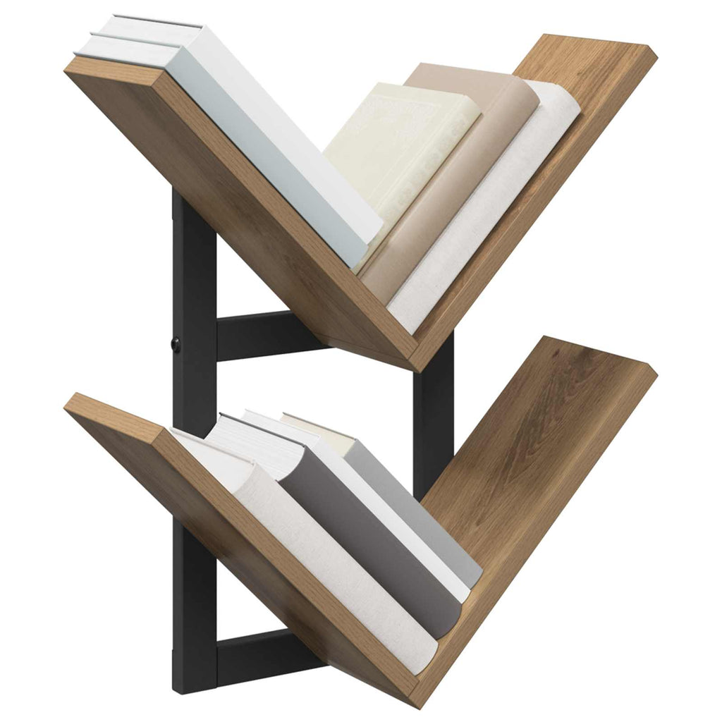 vidaXL Półka wisząca 2 pcs Dąb artisan 43 x 15 x 47 cm