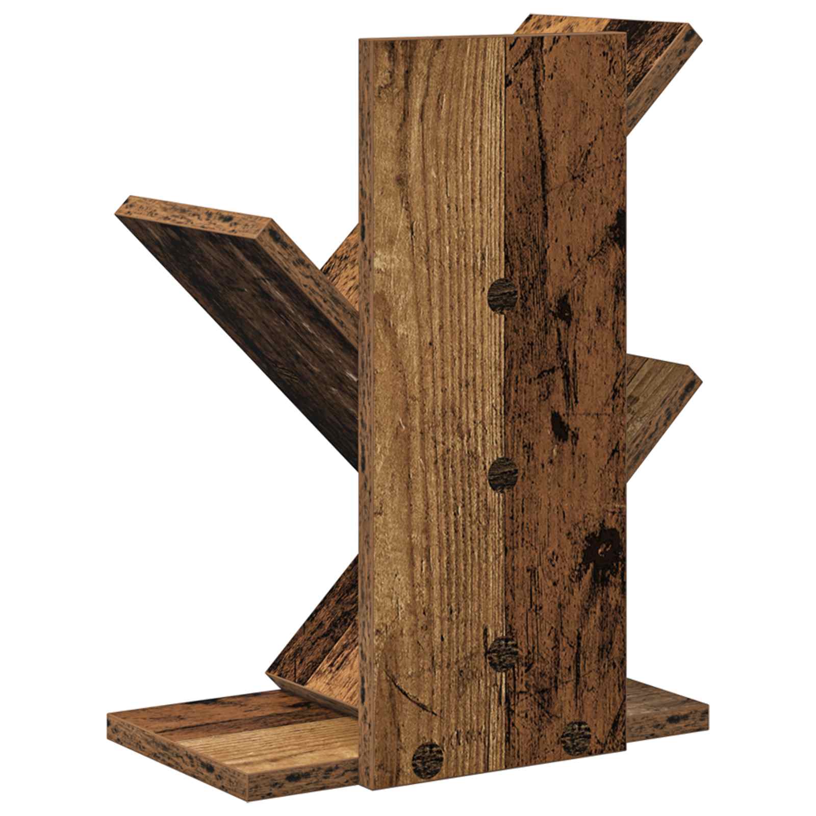 vidaXL Regal na książki w kształcie drzewa 3-poziomowy 30 x 18 x 40 cm
