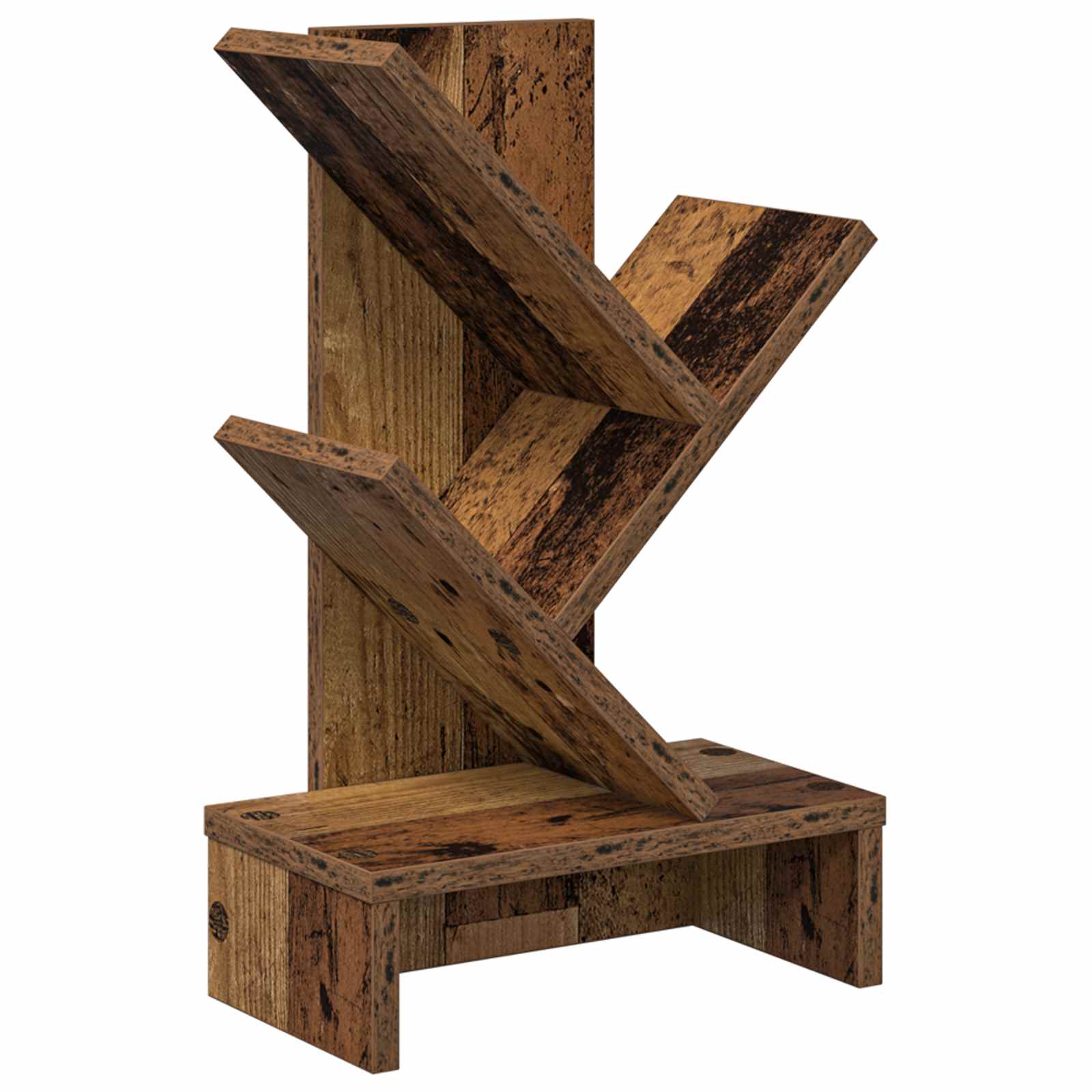 vidaXL Regal na książki w kształcie drzewa 3-poziomowy 30 x 18 x 48 cm