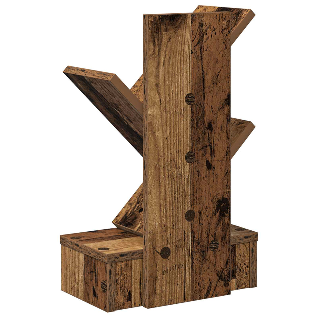 vidaXL Regal na książki w kształcie drzewa 3-poziomowy 30 x 18 x 48 cm