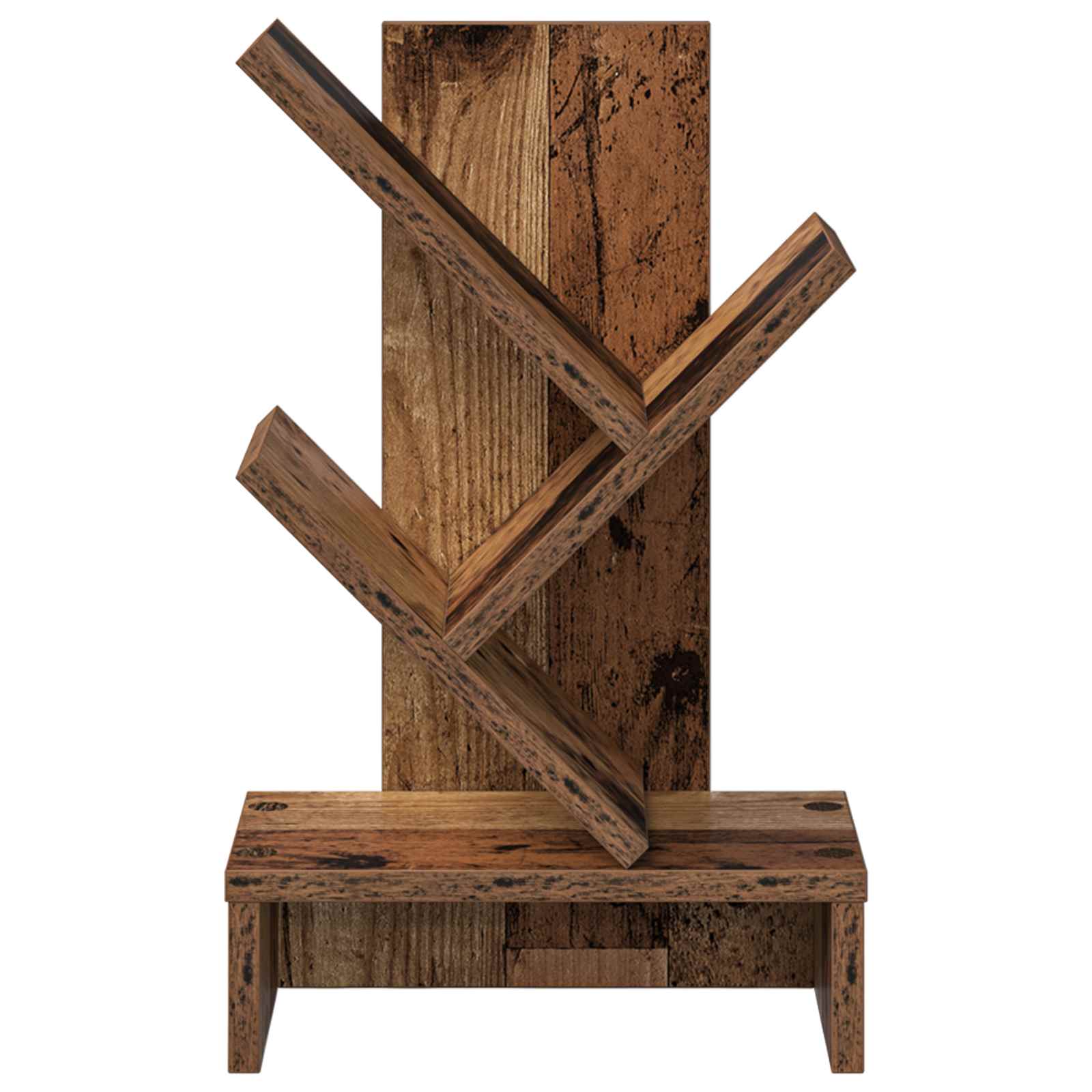 vidaXL Regal na książki w kształcie drzewa 3-poziomowy 30 x 18 x 48 cm