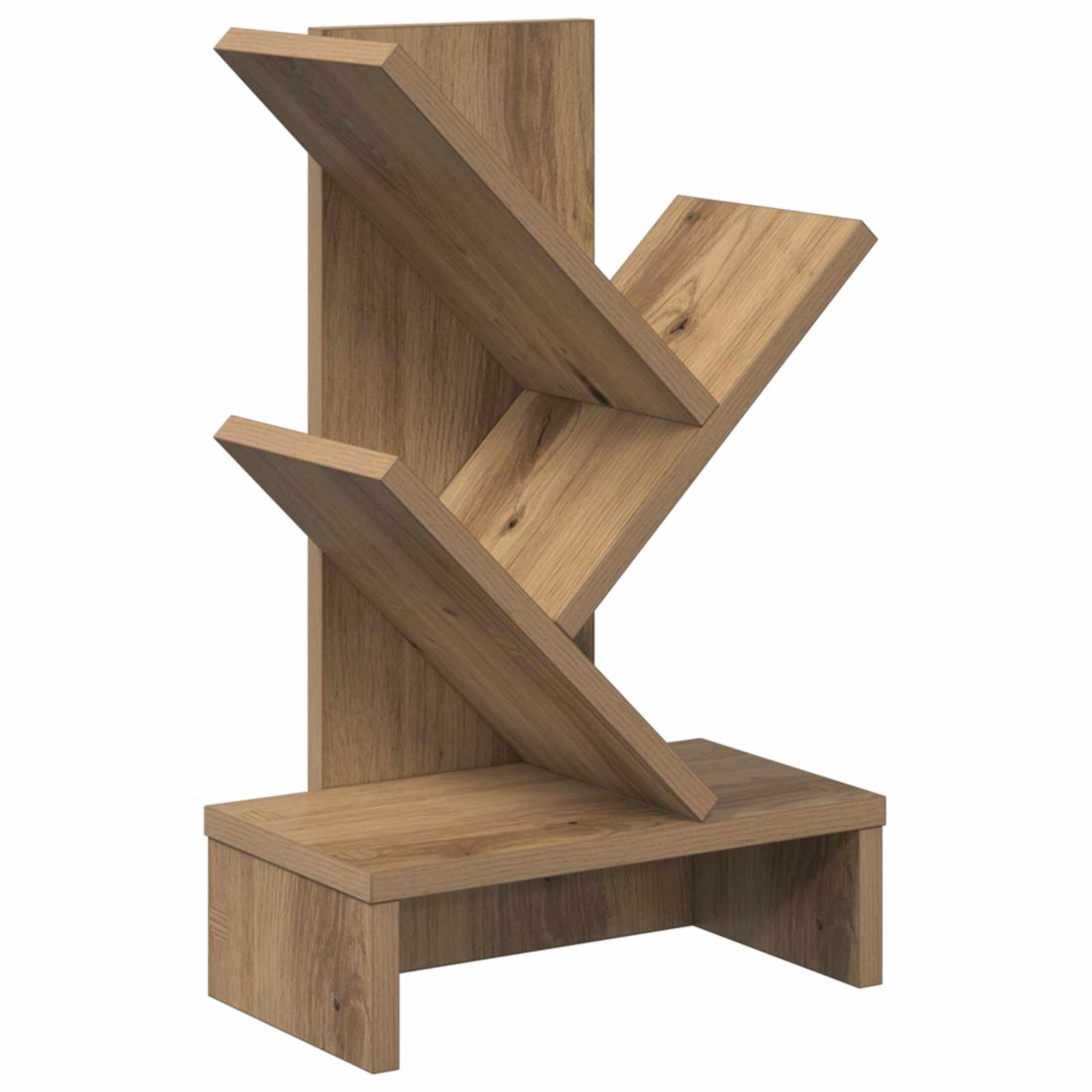 vidaXL Regal na książki w kształcie drzewa 3-poziomowy 30 x 18 x 48 cm