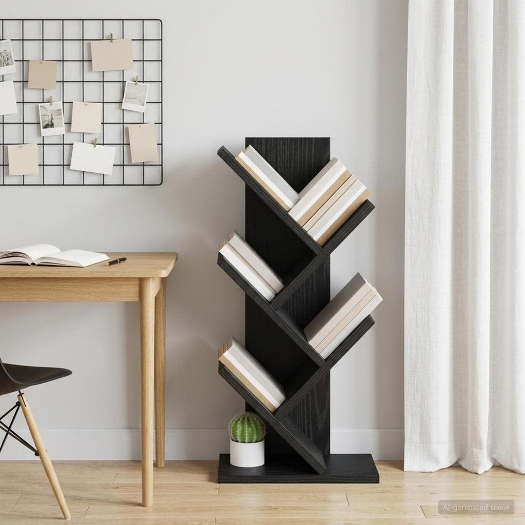 vidaXL Regał na książki w kształcie drzewa 4-półkowy 30 x 18 x 60 cm