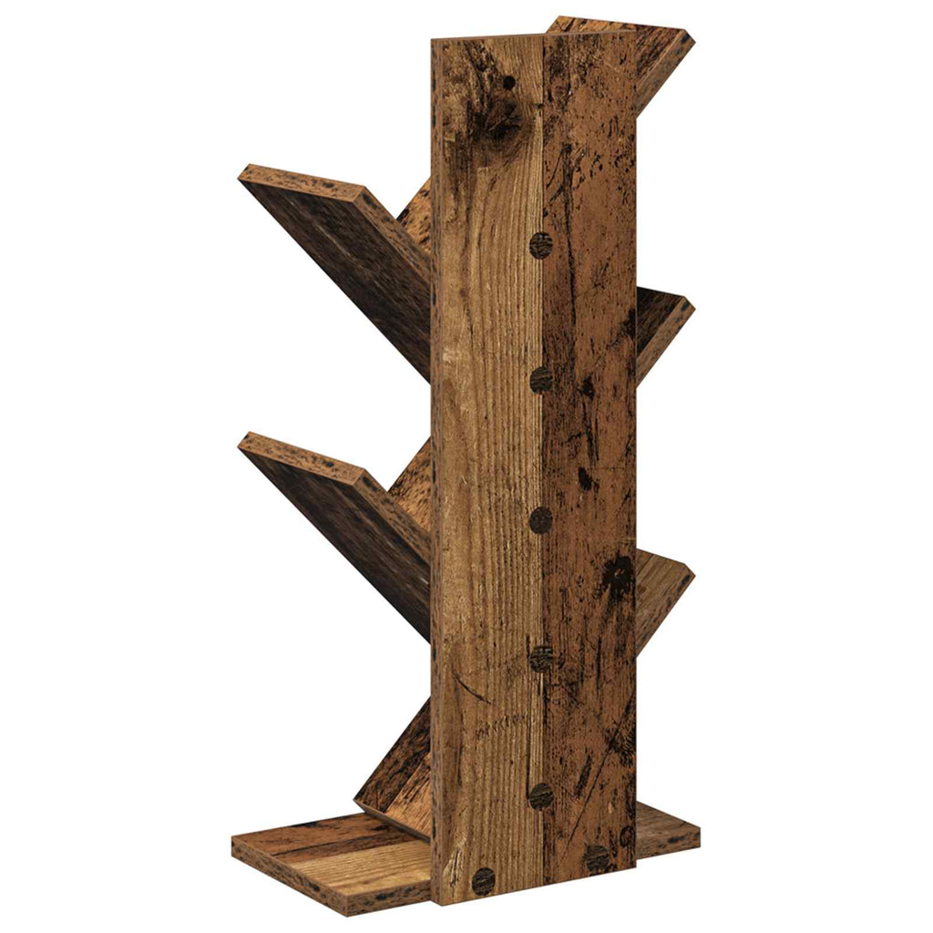 vidaXL Półka na książki w kształcie drzewa 4-poziomowa 30 x 18 x 60 cm