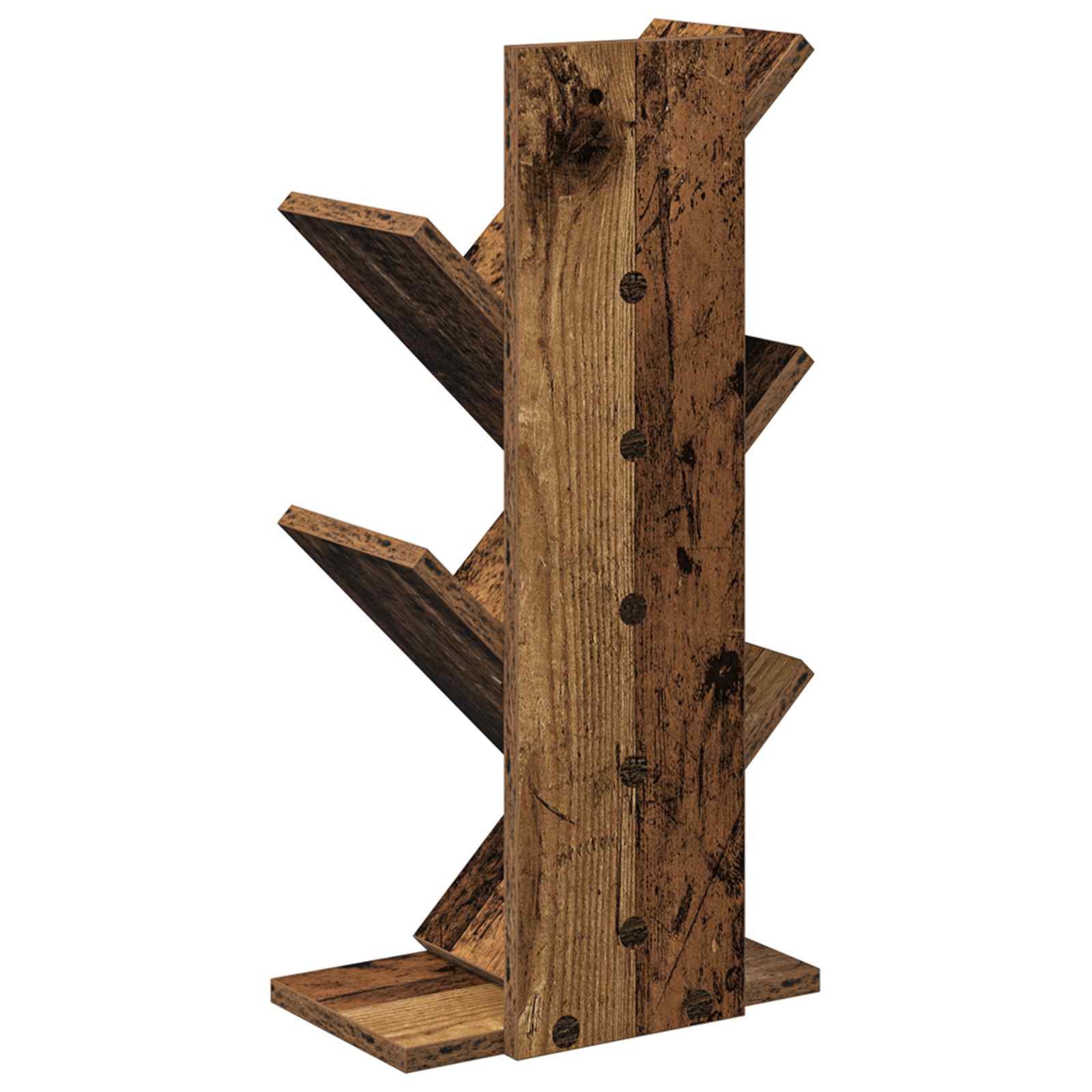vidaXL Półka na książki w kształcie drzewa 4-poziomowa 30 x 18 x 60 cm