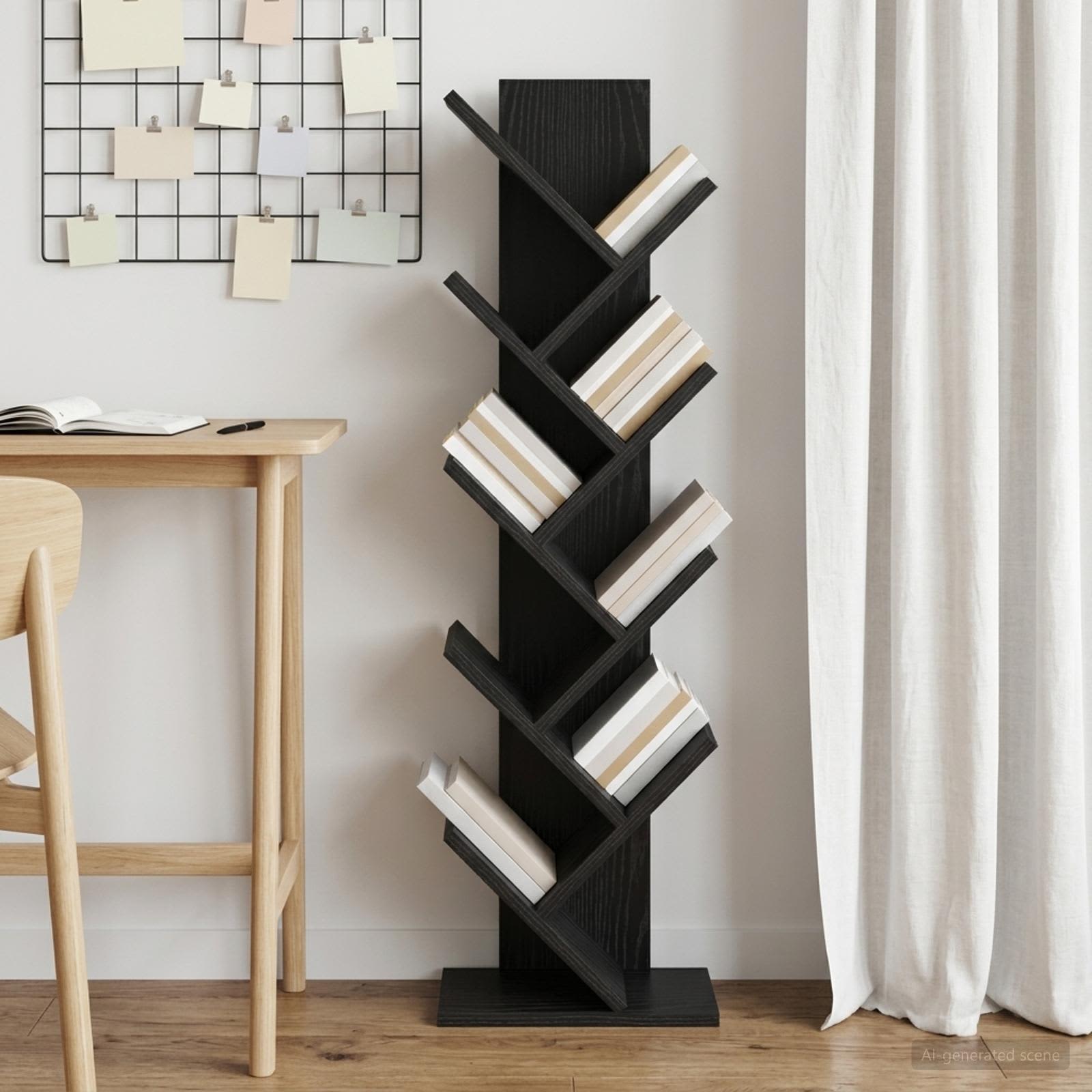 vidaXL Półka na książki w kształcie drzewa 6-półkowa 30 x 18 x 100 cm