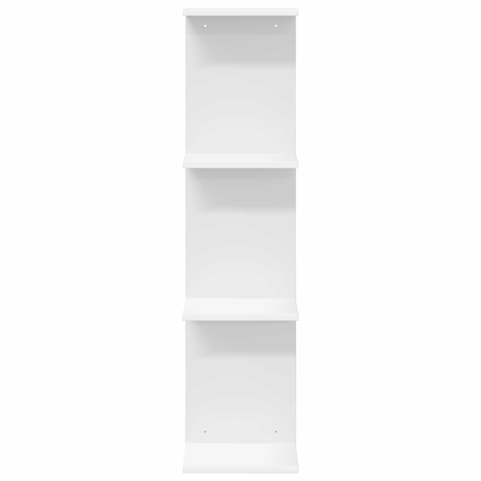 vidaXL Półka ścienna 2 pcs Biały 25 x 15 x 100 cm Drewno inżynieryjne