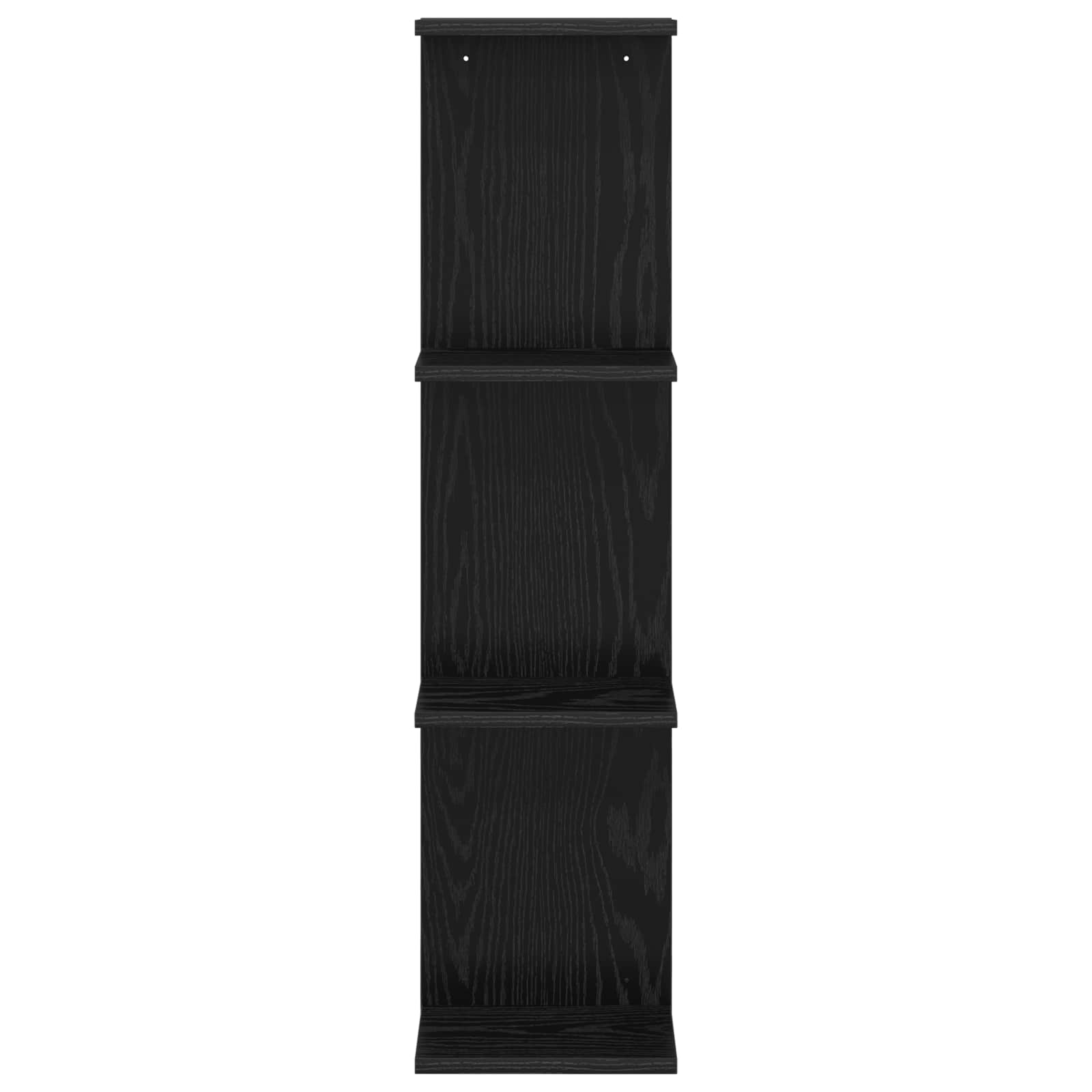 vidaXL Półka ścienna 2 pcs Czarny dąb 25 x 15 x 100 cm