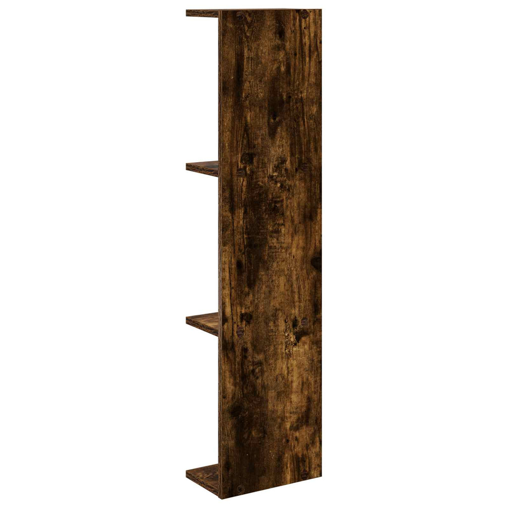 vidaXL Półka ścienna 2 pcs Dąb wędzony 25 x 15 x 100 cm