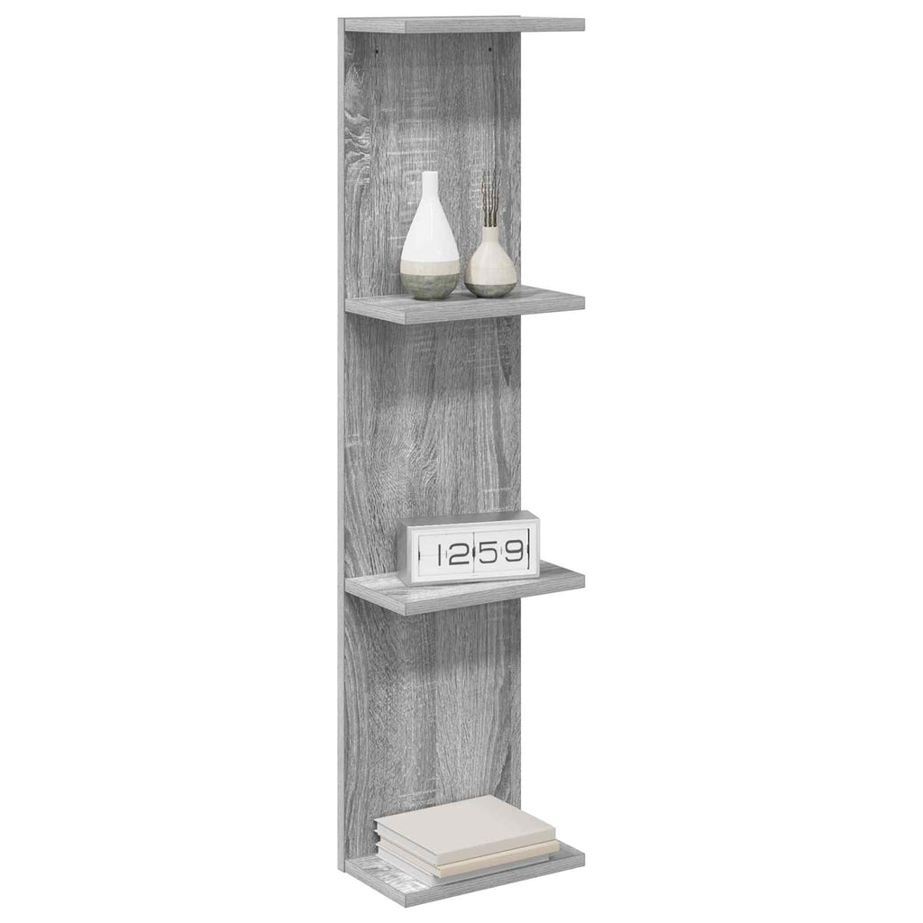 vidaXL Półka ścienna Szary Sonoma 25 x 15 x 100 cm Drewno inżynieryjne