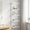 vidaXL Półka ścienna Biały 30 x 15 x 100 cm Drewno inżynieryjne