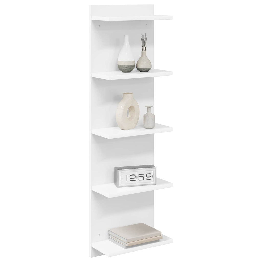 vidaXL Półka ścienna Biały 30 x 15 x 100 cm Drewno inżynieryjne