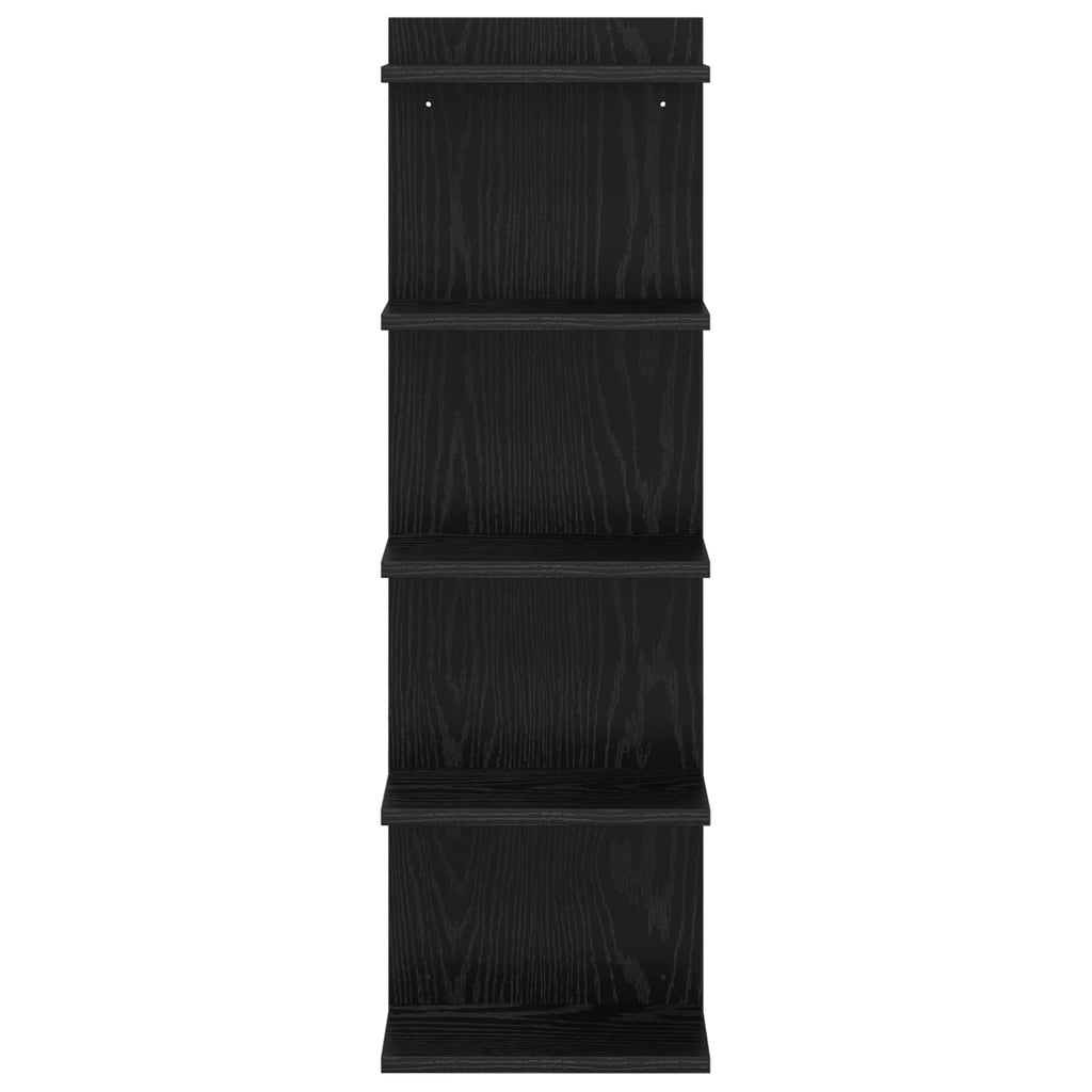 vidaXL Półka ścienna Czarny dąb 30 x 15 x 100 cm Drewno inżynieryjne
