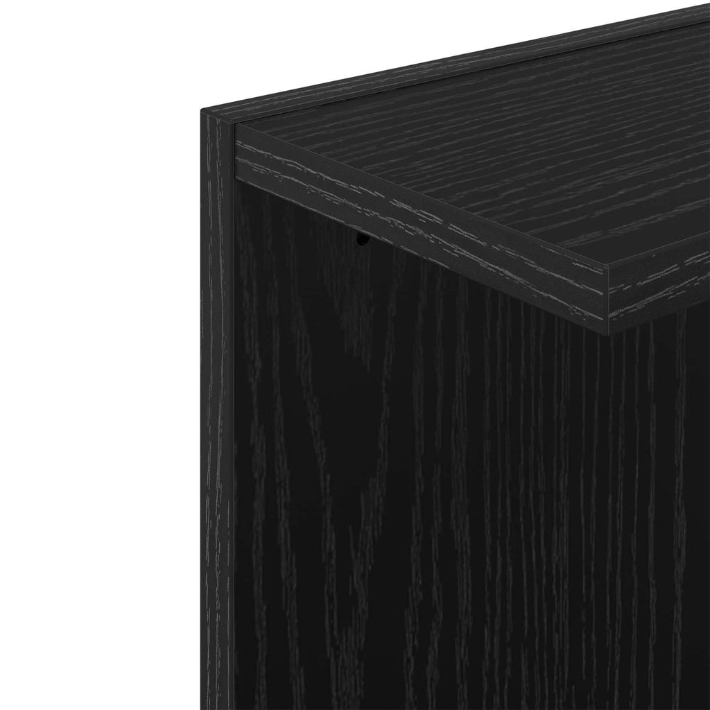 vidaXL Półka ścienna 2 pcs Czarny dąb 30 x 15 x 100 cm