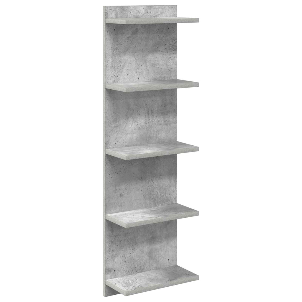 vidaXL Półka ścienna Betonowy szary 30 x 15 x 100 cm