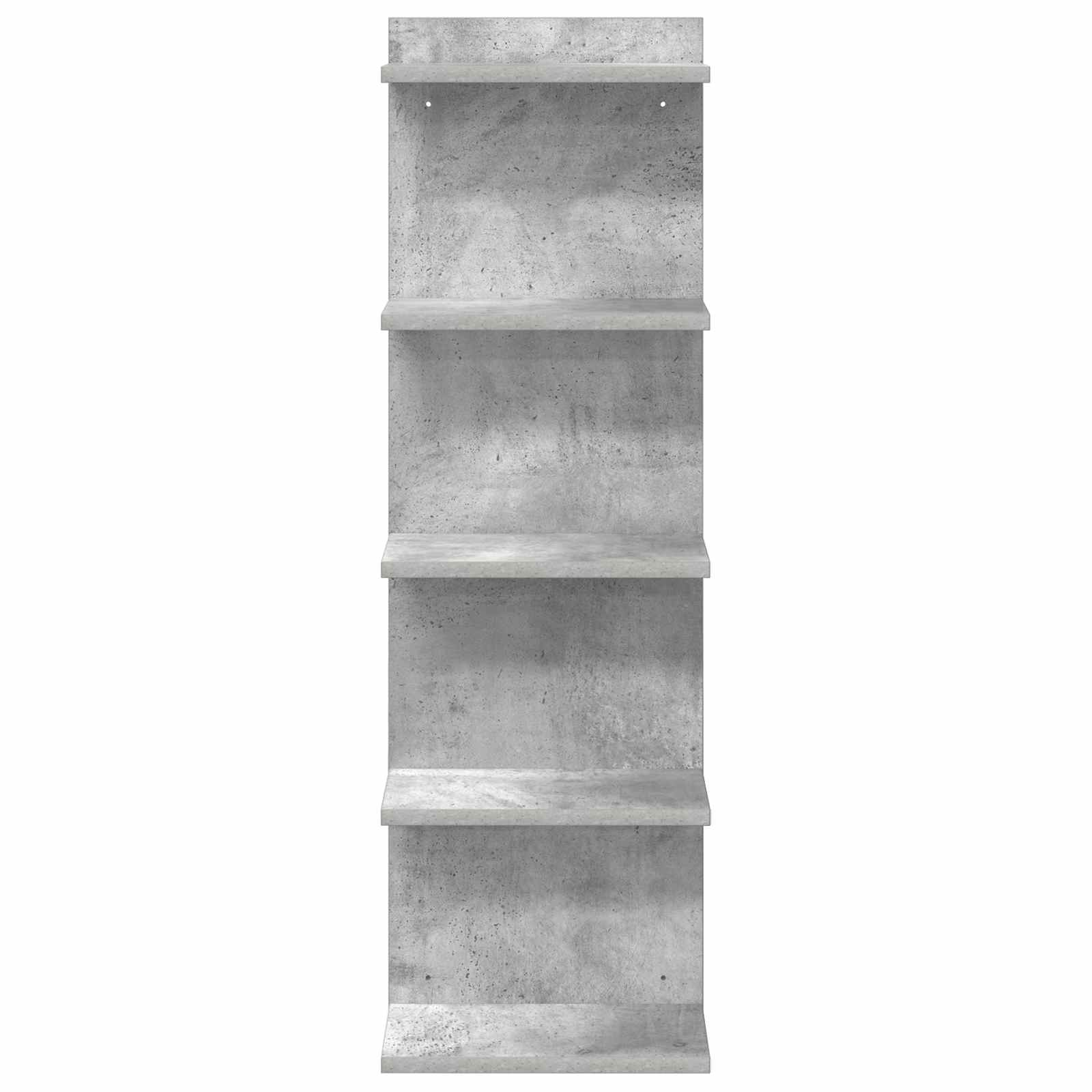 vidaXL Półka ścienna Betonowy szary 30 x 15 x 100 cm