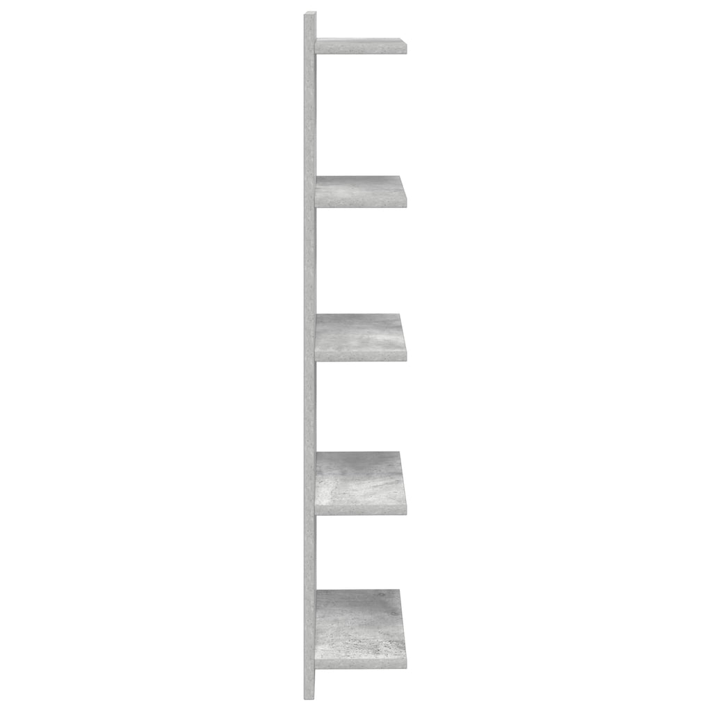 vidaXL Półka ścienna Betonowy szary 30 x 15 x 100 cm