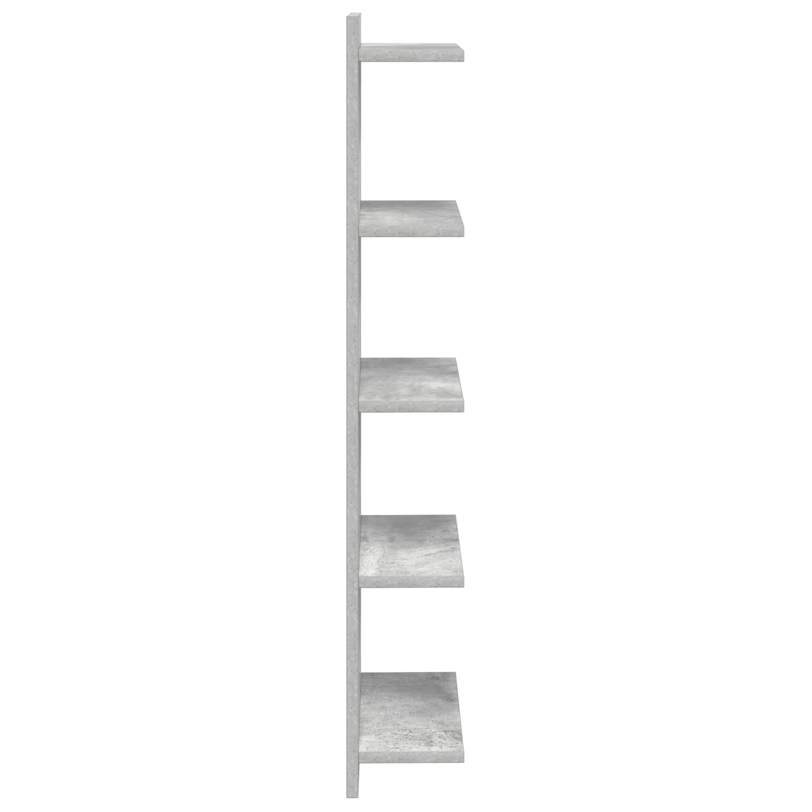 vidaXL Półka ścienna Betonowy szary 30 x 15 x 100 cm