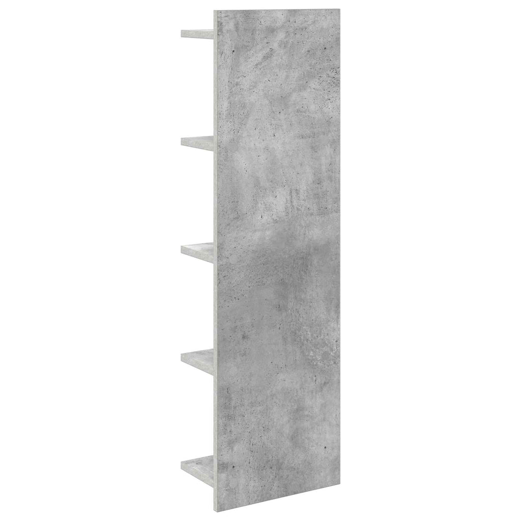 vidaXL Półka ścienna 2 szt. Betonowy szary 30 x 15 x 100 cm