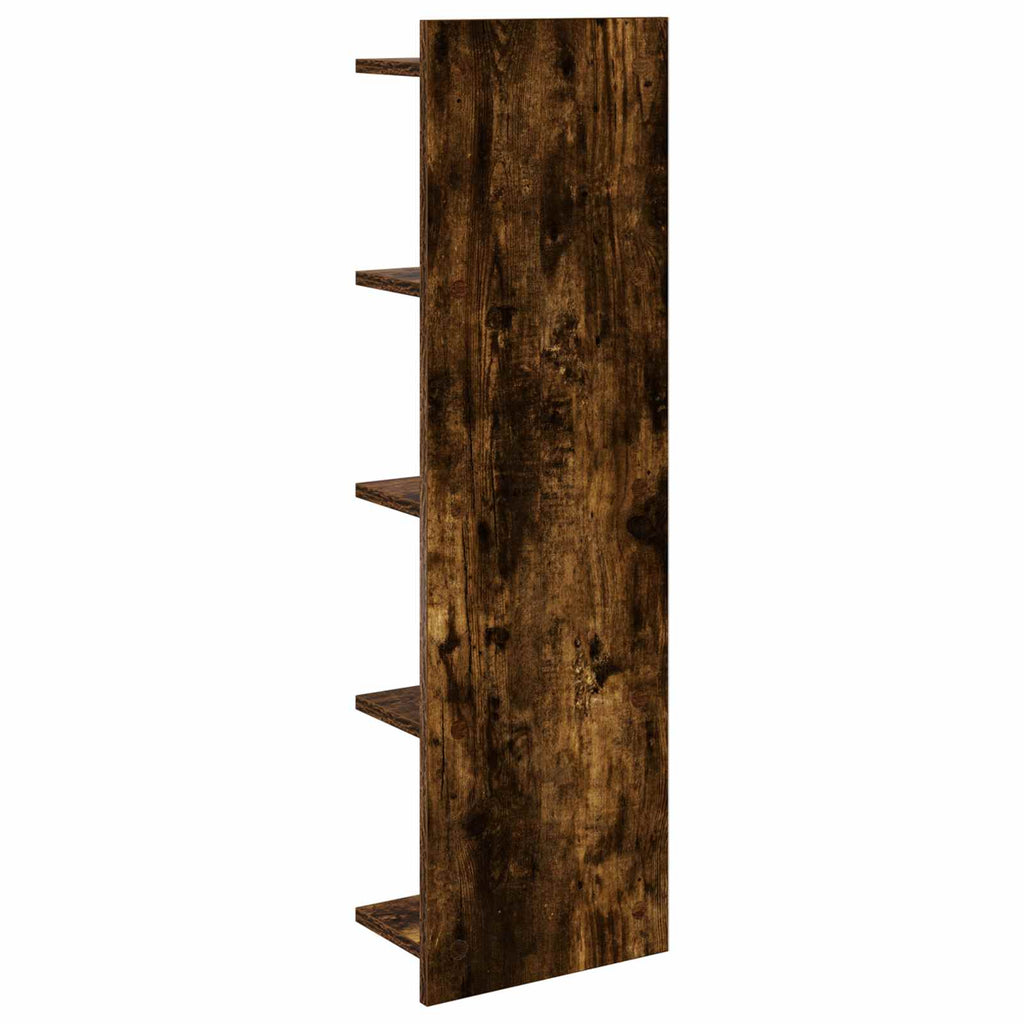 vidaXL Półka ścienna 2 szt. Dąb wędzony 30 x 15 x 100 cm