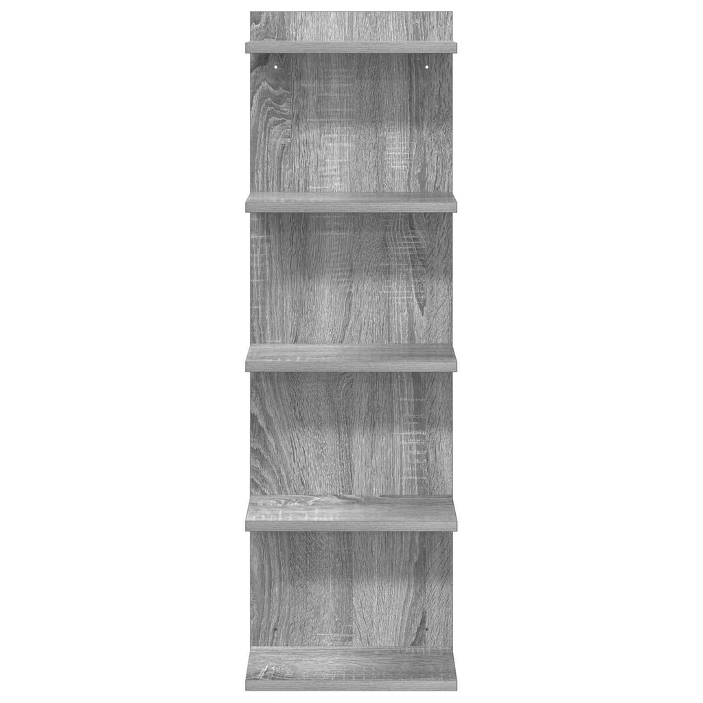 vidaXL Półka ścienna Szary Sonoma 30 x 15 x 100 cm Drewno inżynieryjne
