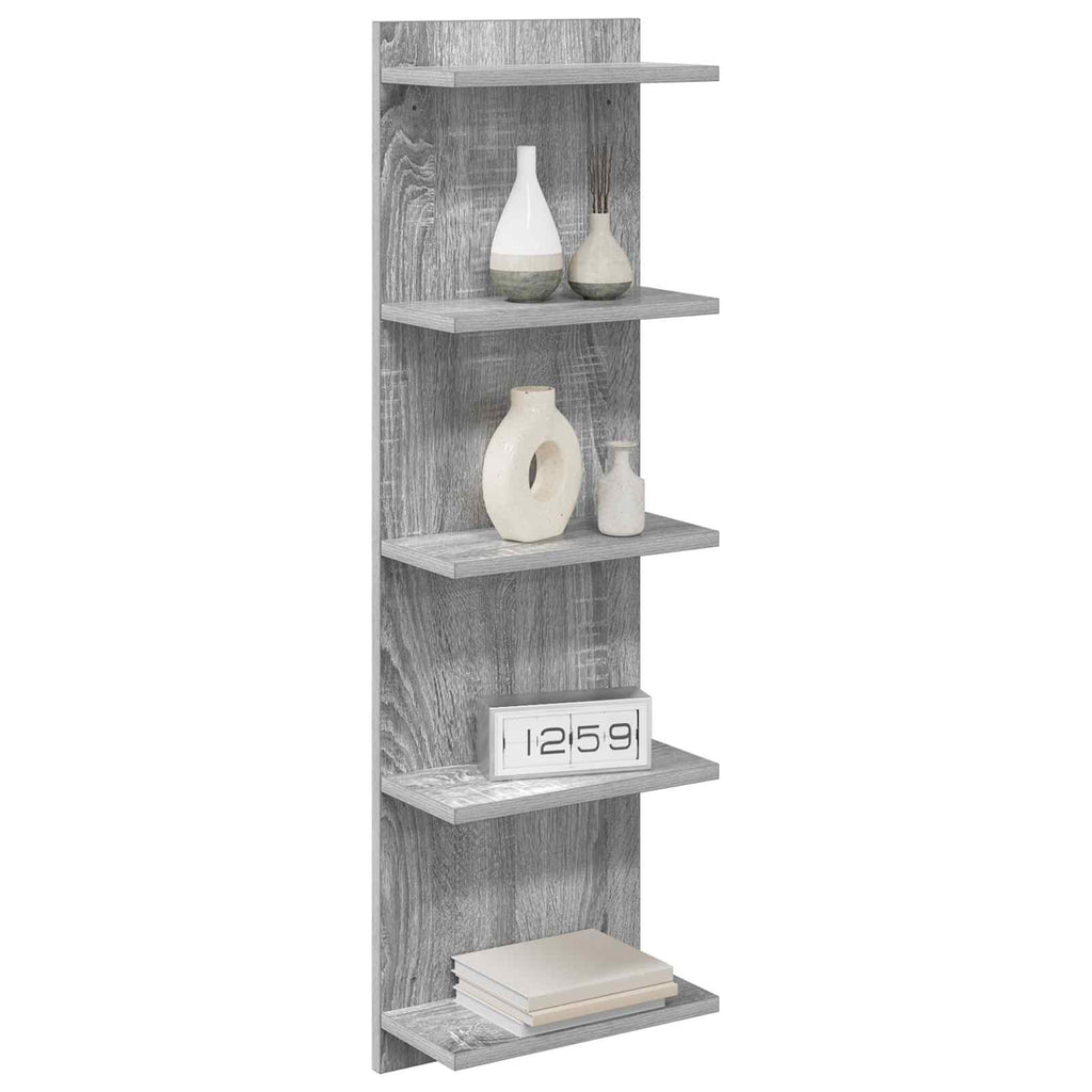 vidaXL Półka ścienna Szary Sonoma 30 x 15 x 100 cm Drewno inżynieryjne