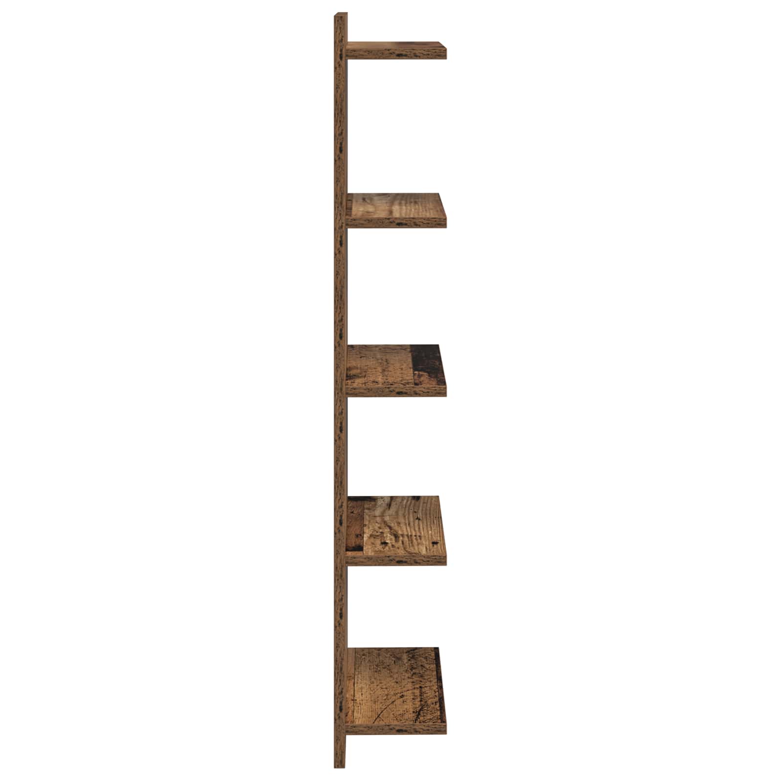 vidaXL Półka ścienna Stare drewno 30 x 15 x 100 cm Drewno inżynieryjne