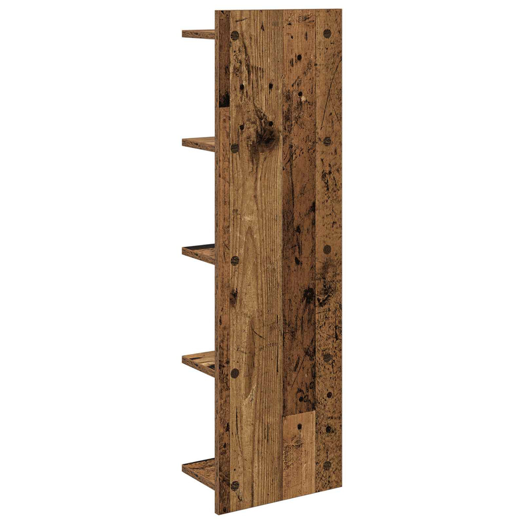 vidaXL Półka ścienna 2 szt. Stare drewno 30 x 15 x 100 cm