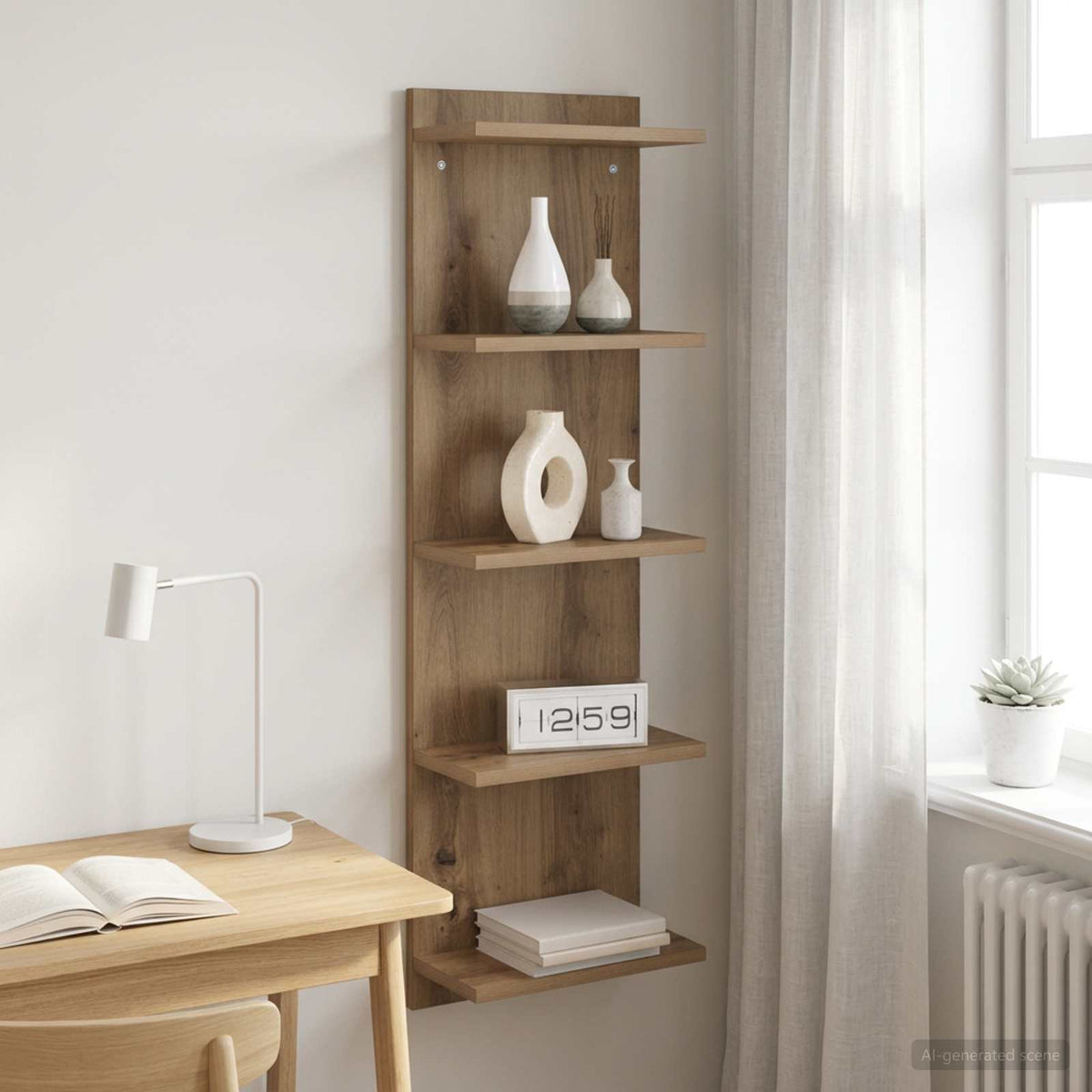 vidaXL Półka ścienna Dąb artisan 30 x 15 x 100 cm Drewno inżynieryjne
