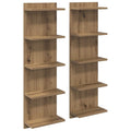 vidaXL Półka ścienna 2 pcs Dąb artisan 30 x 15 x 100 cm