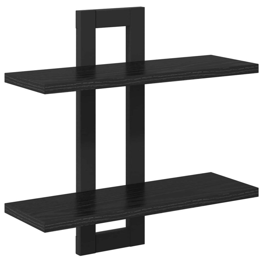 vidaXL Półki wiszące Czarny dąb 40 x 15 x 40 cm Drewno inżynieryjne