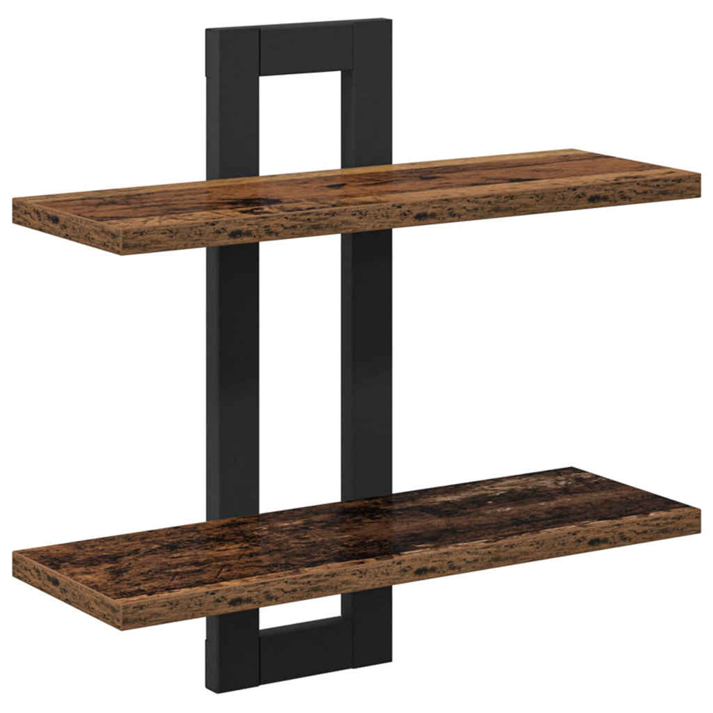 vidaXL Półki wiszące Stare drewno 40 x 15 x 40 cm Drewno inżynieryjne