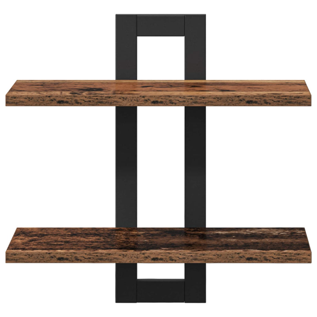 vidaXL Półki wiszące Stare drewno 40 x 15 x 40 cm Drewno inżynieryjne