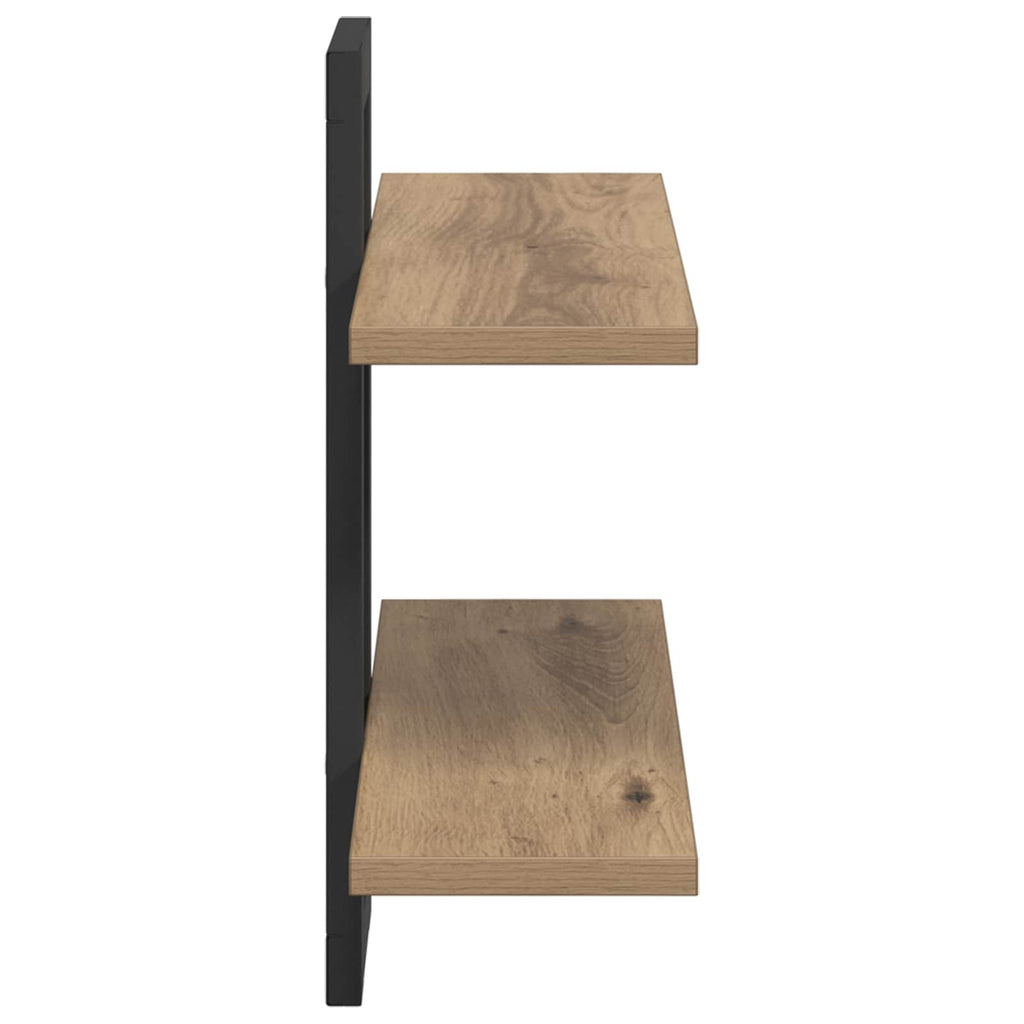 vidaXL Półki wiszące Dąb artisan 40 x 15 x 40 cm Drewno inżynieryjne